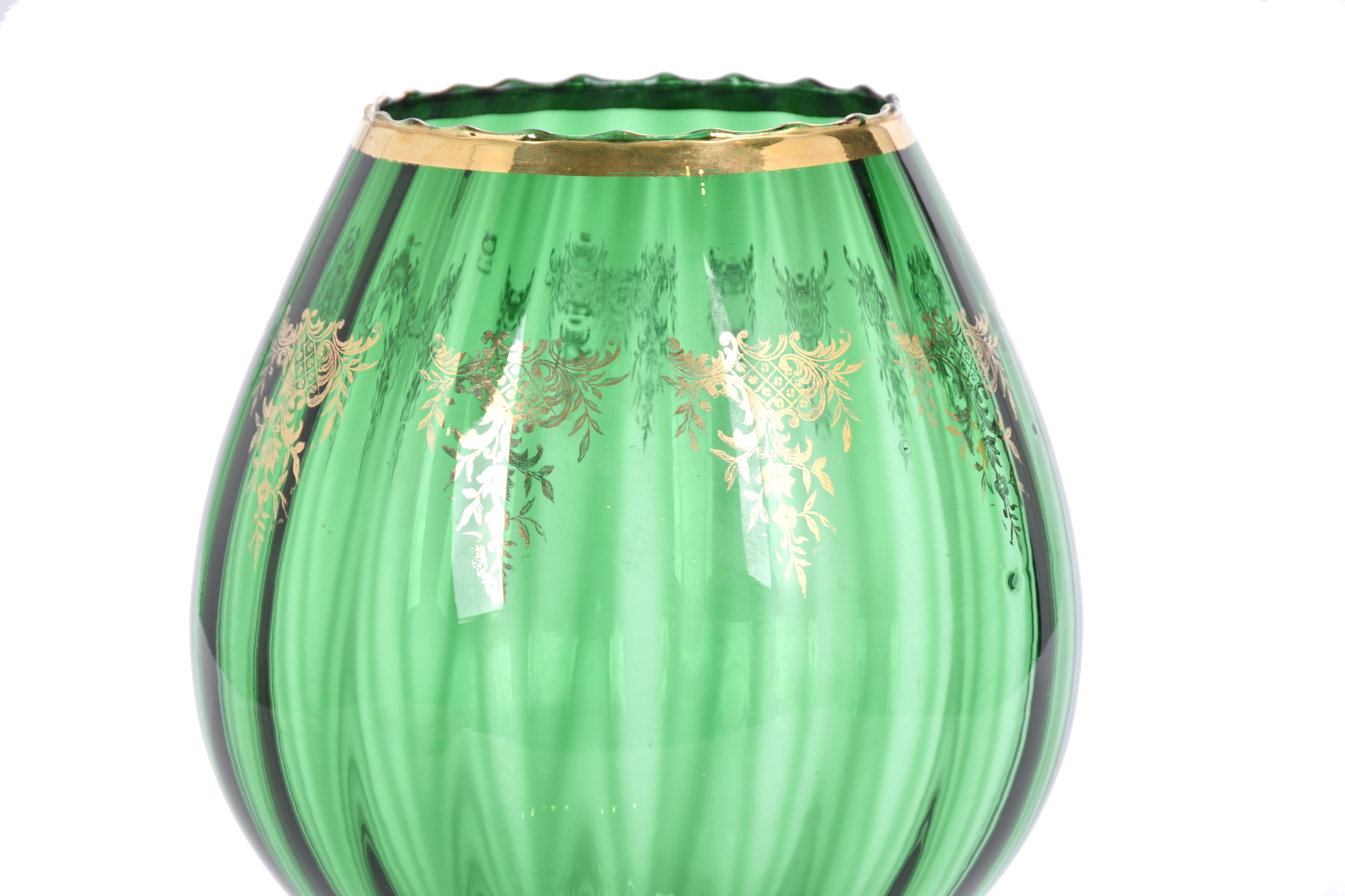 Gran copa en cristal de Murano, siglo XX. 