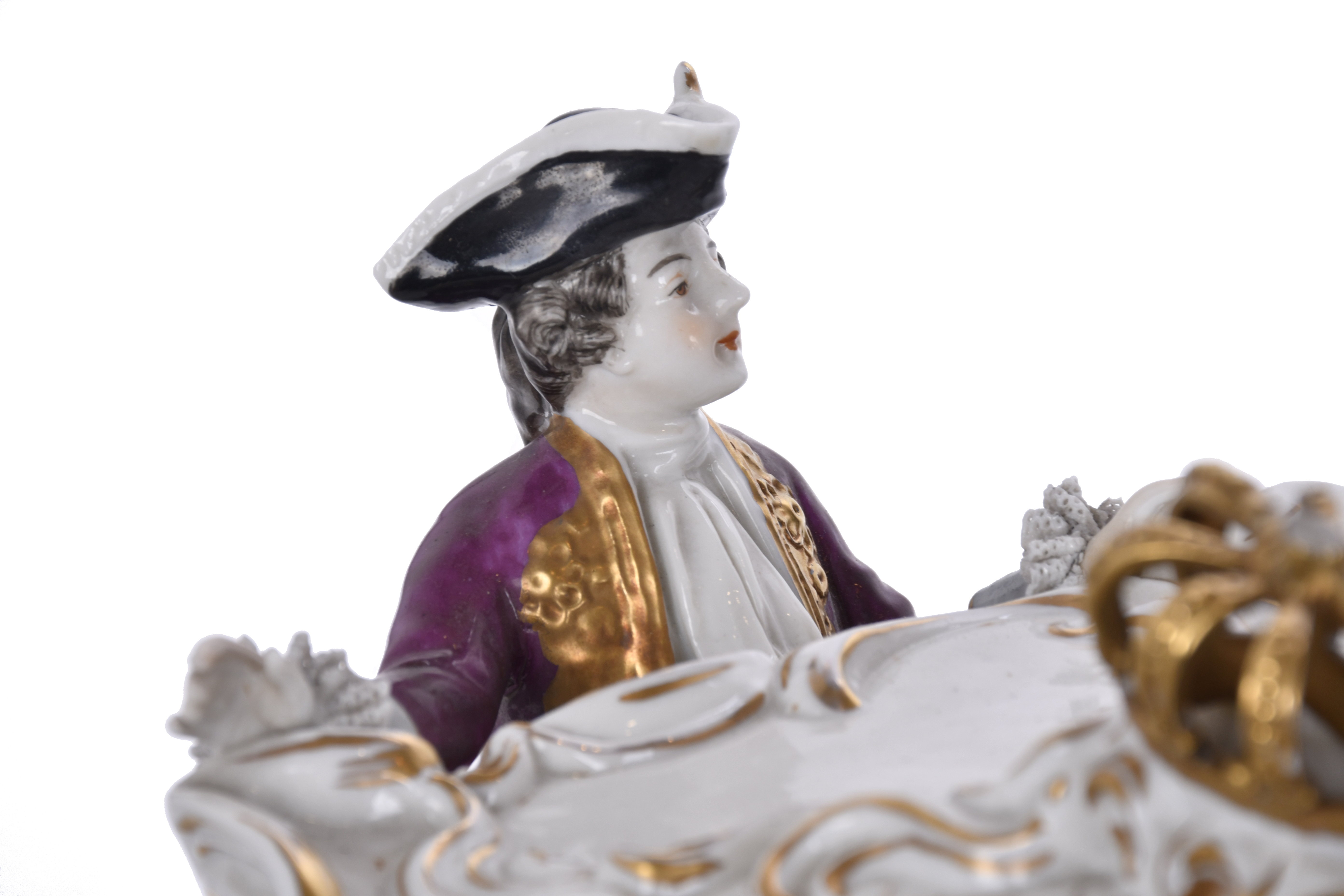 Grupo en porcelana alemana Rudolstadt-Volkstedt, siglo XX.