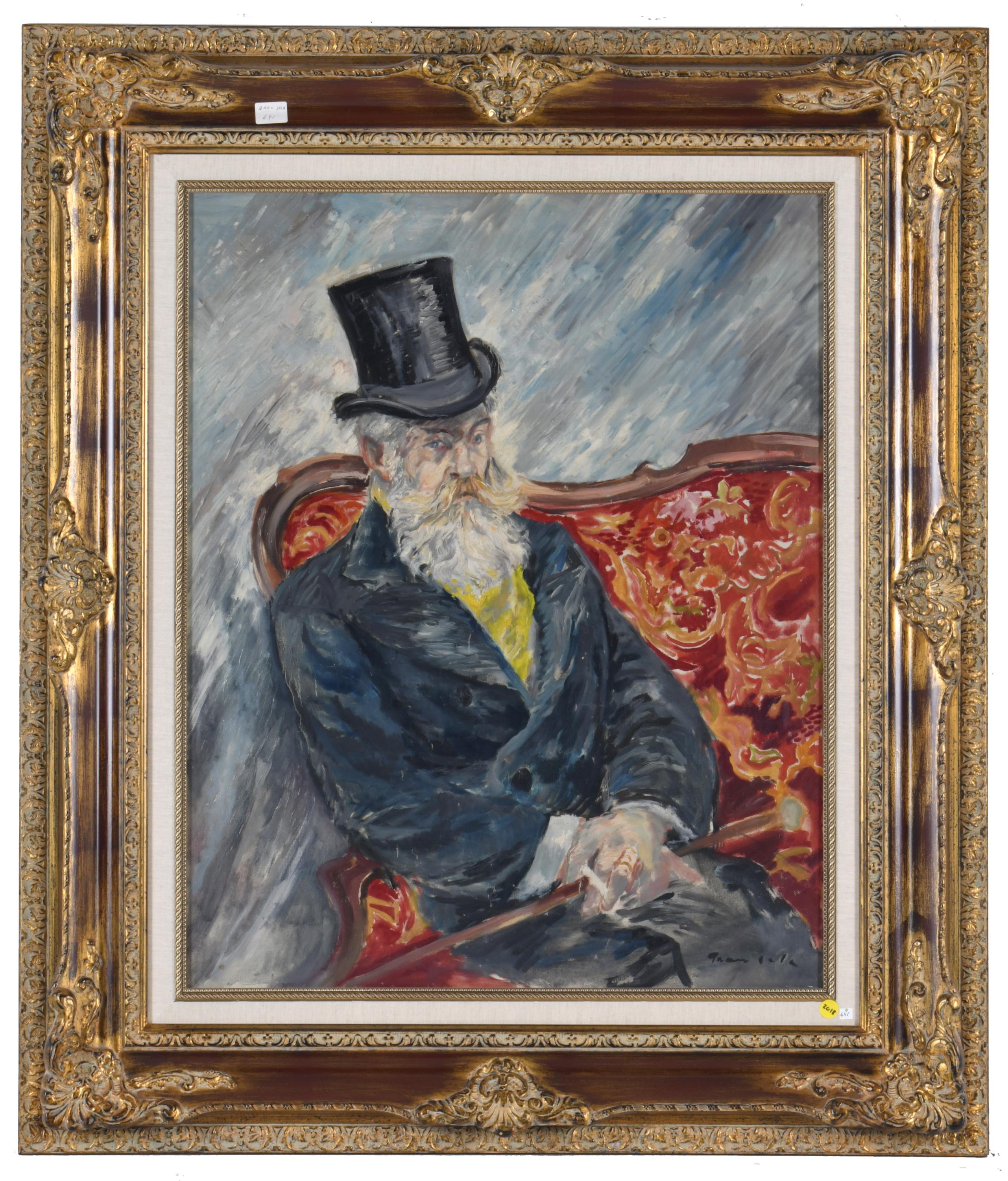 EMILI GRAU-SALA (1911-1975). "Retrato caballero".