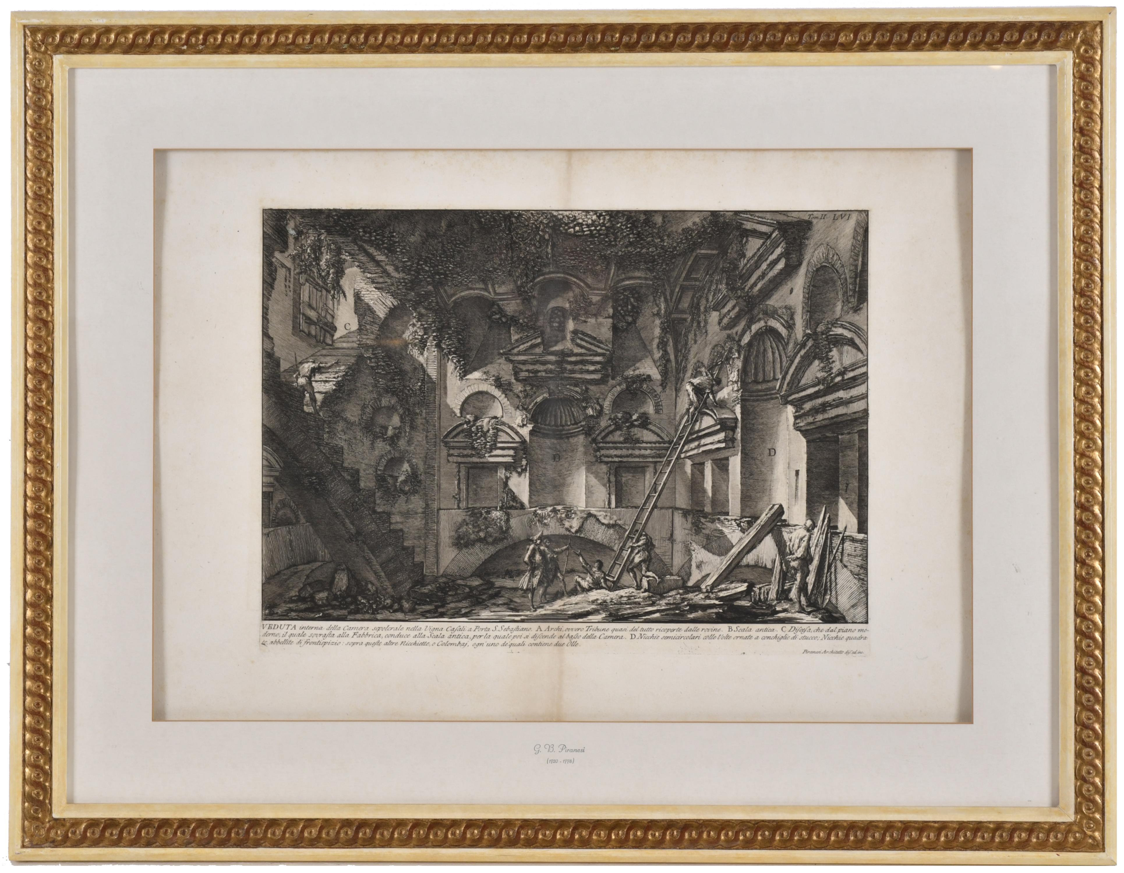GIOVANNI BATTISTA PIRANESI (1720-1778). "Veduta interna del