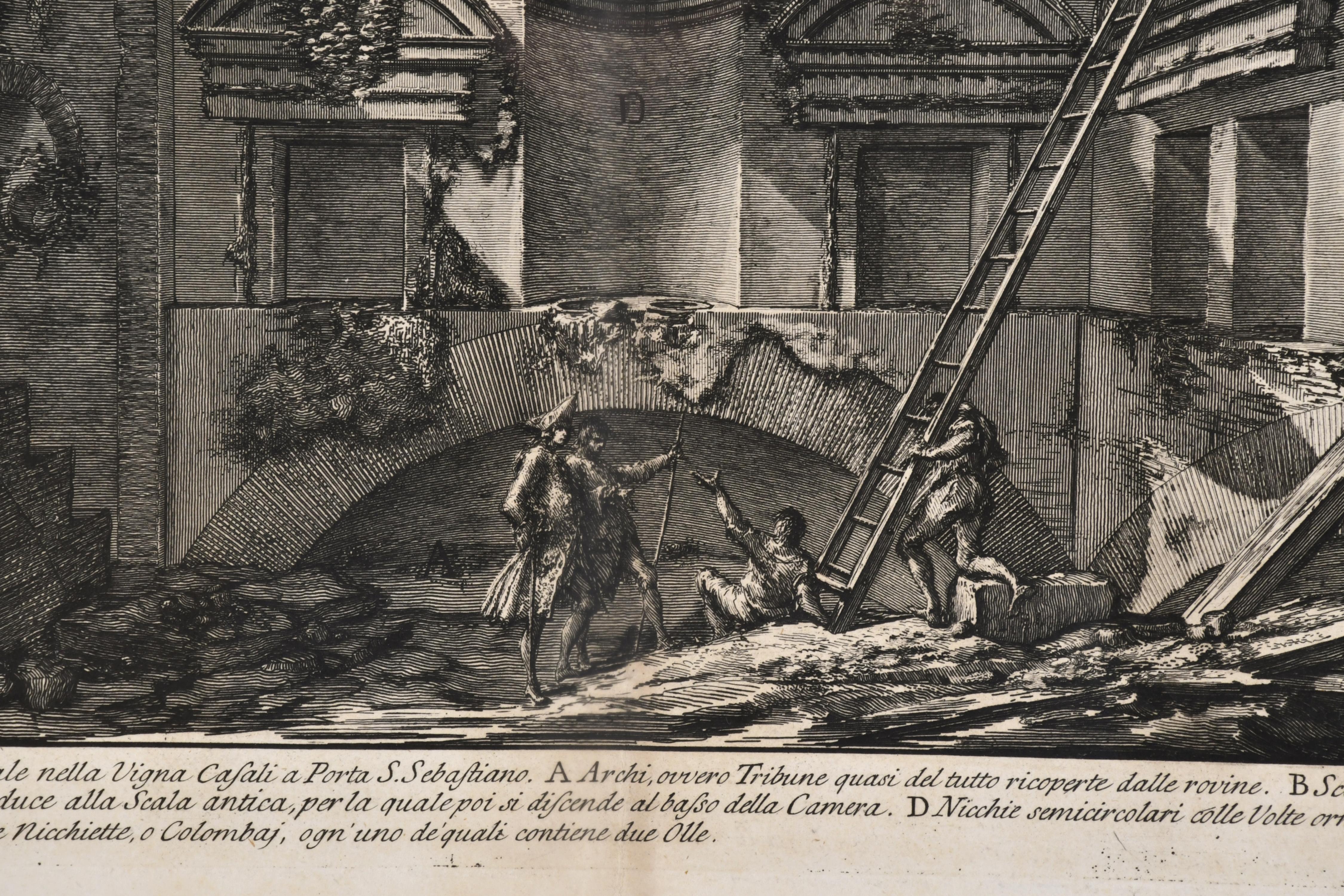 GIOVANNI BATTISTA PIRANESI (1720-1778). "Veduta interna del