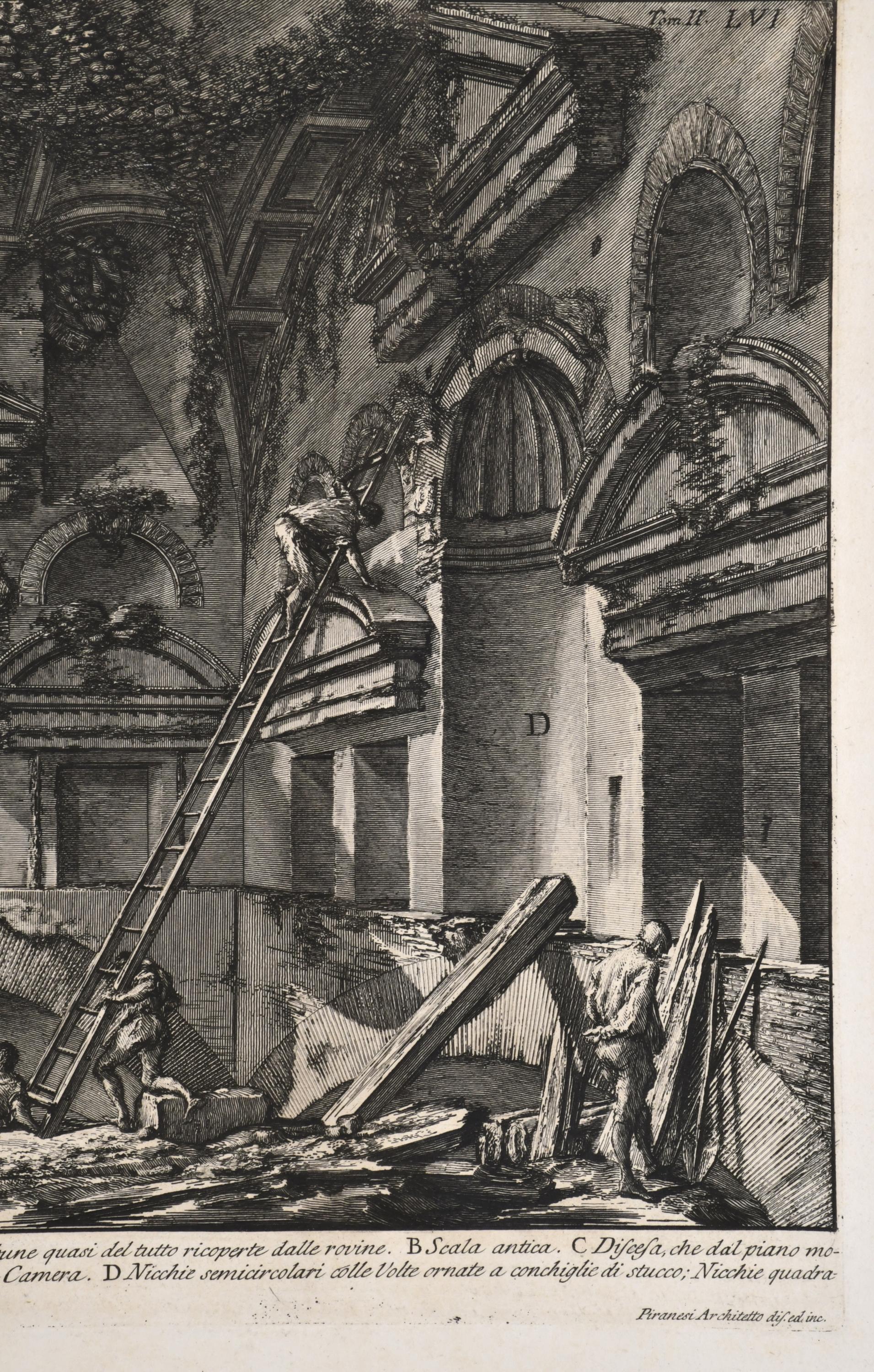 GIOVANNI BATTISTA PIRANESI (1720-1778). "Veduta interna del