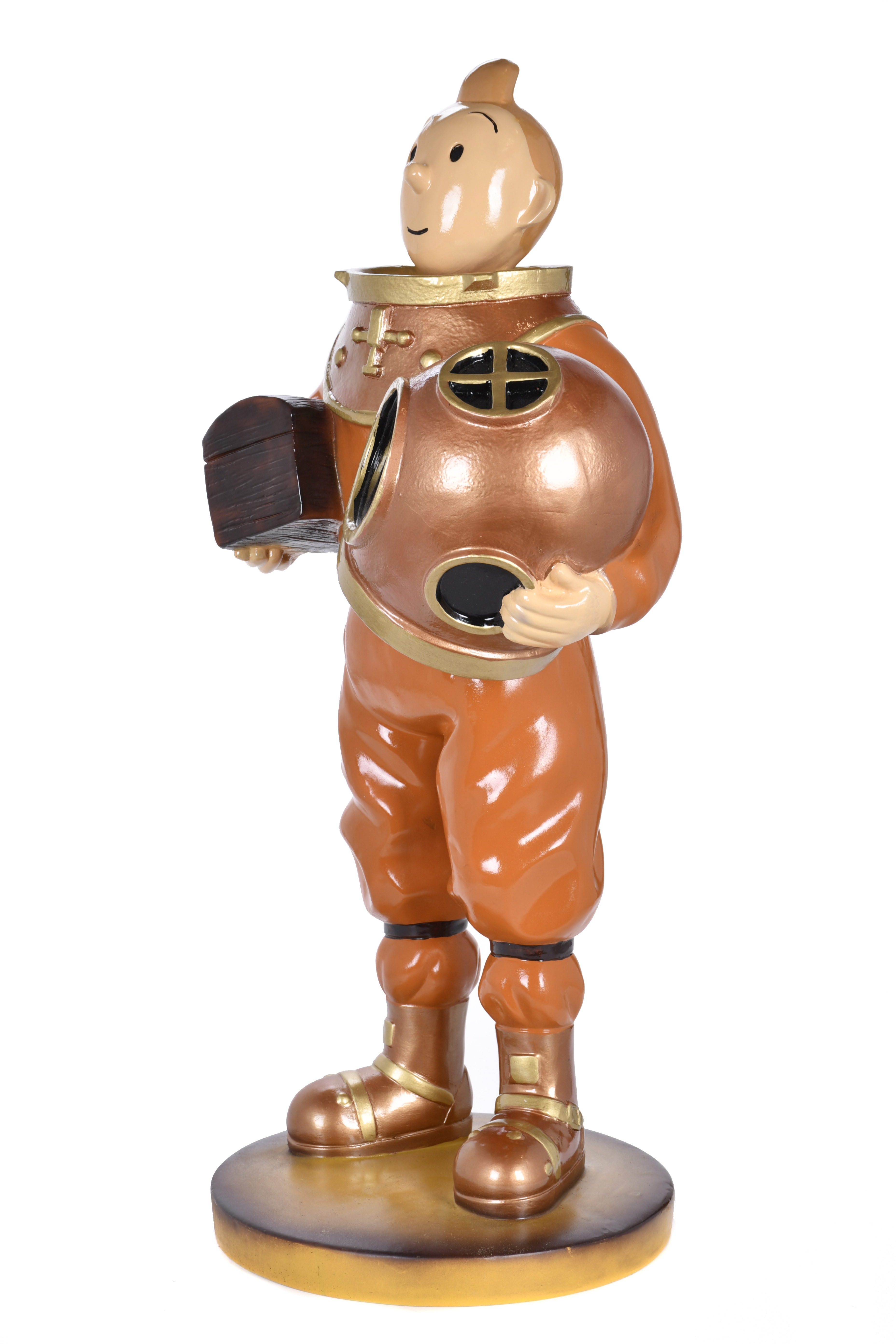 "Tintín buceador".