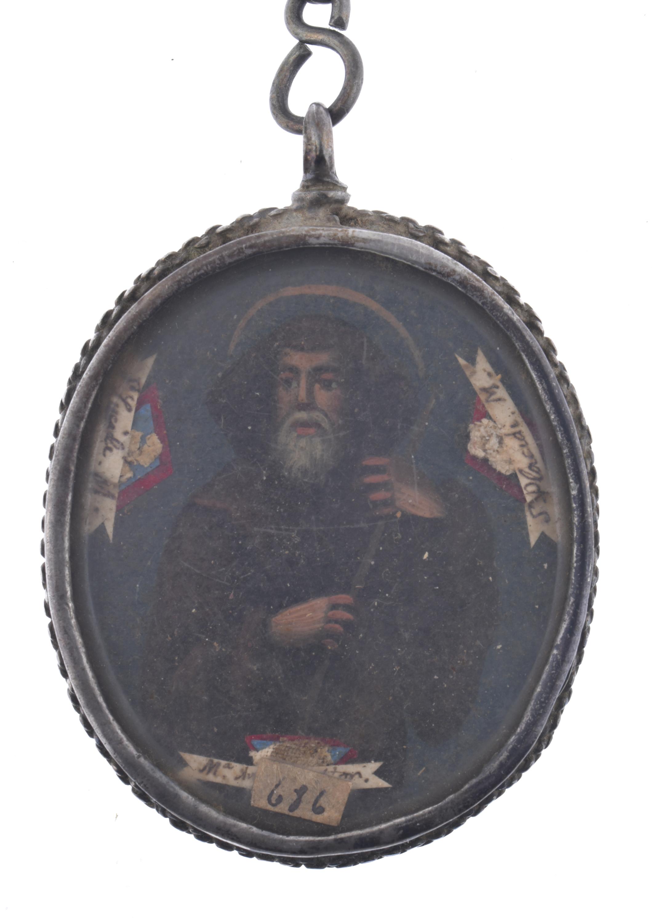 ESCUELA ESPAÑOLA, SIGLO XVII.  Colgante relicario.
