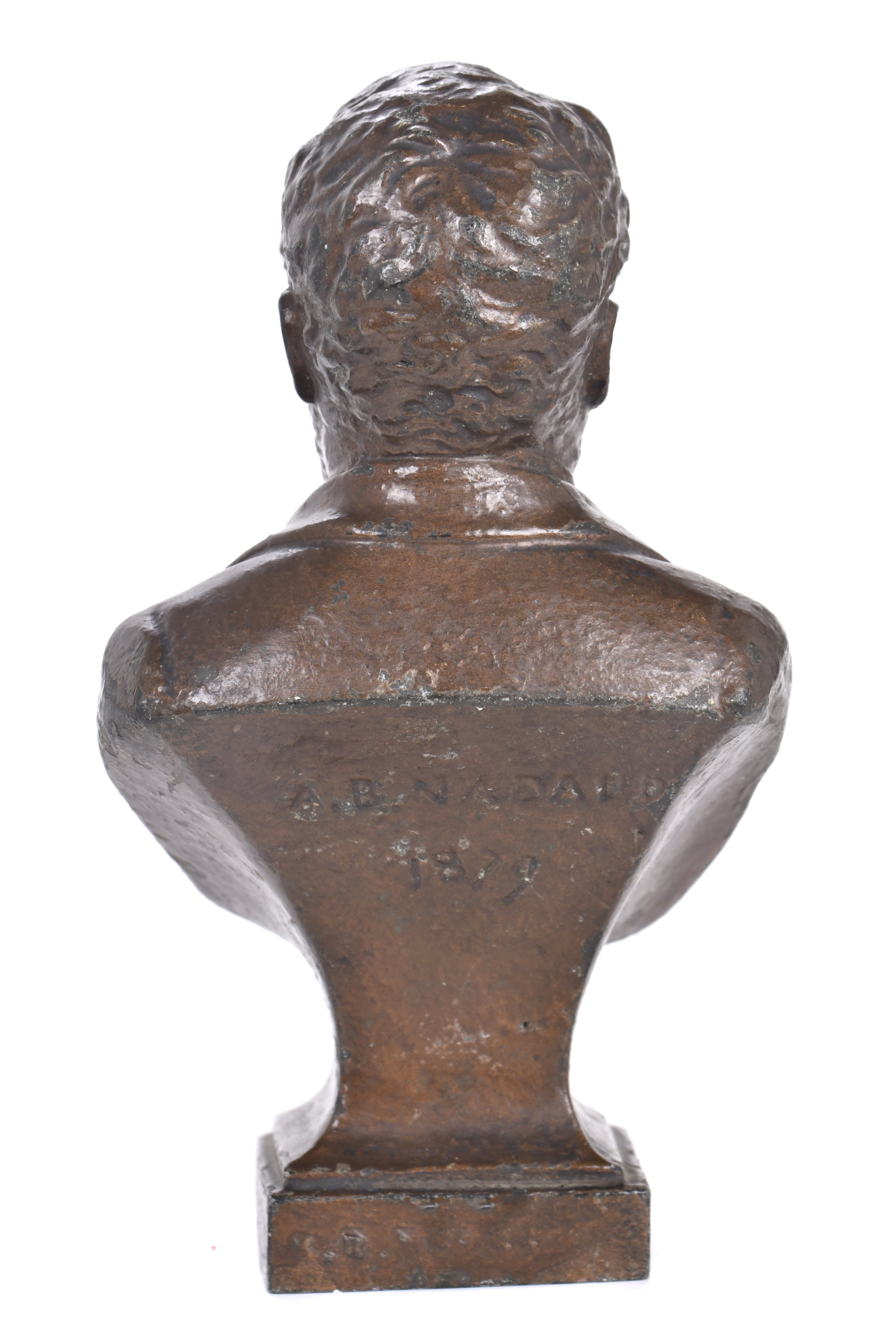 AUGUSTE BONNETAUD NADAUD (1835 - 1889). "Busto de Victor Hu