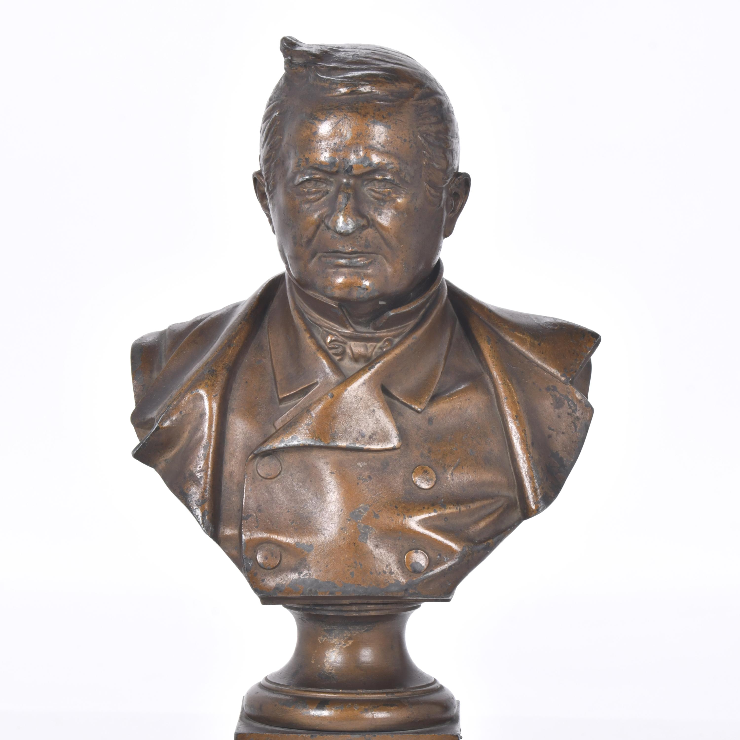 ESCUELA FRANCESA, SIGLO XIX. "Busto de Adolphe Thiers".