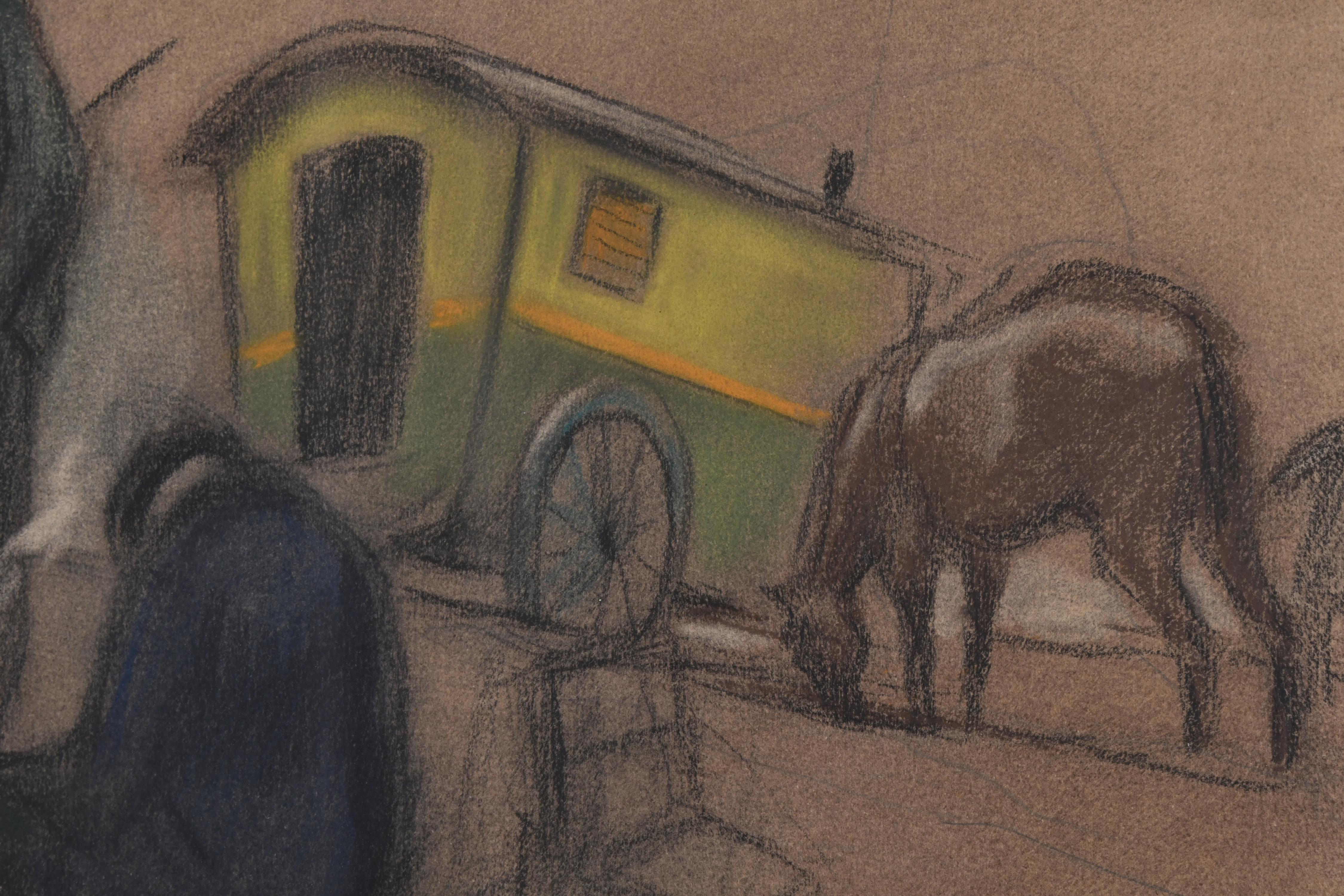 ALFRED OPISSO CARDONA (1907-1980). "Caravana".
