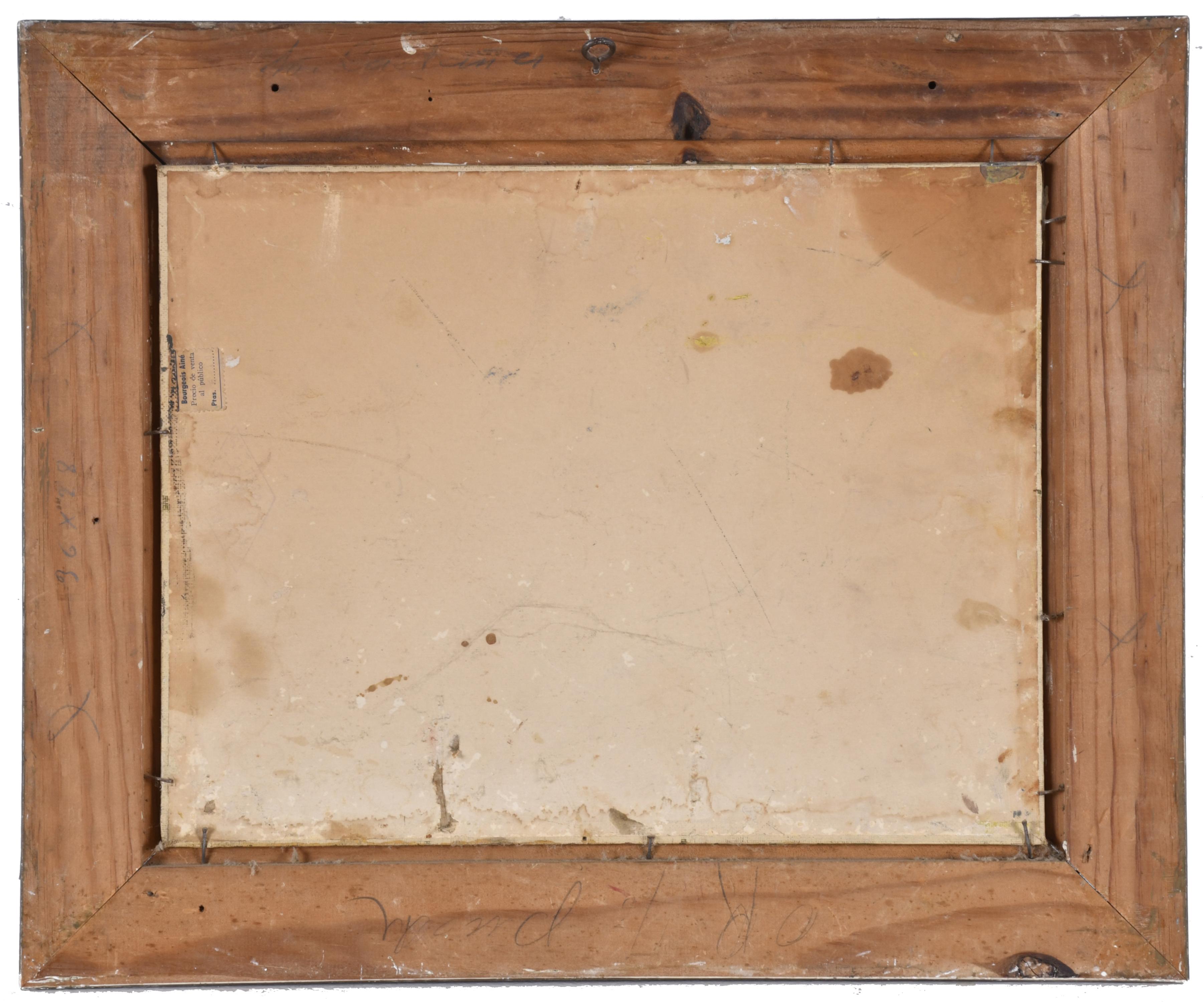 ESCUELA ESPAÑOLA, SIGLO XX. "Plaza con iglesia".