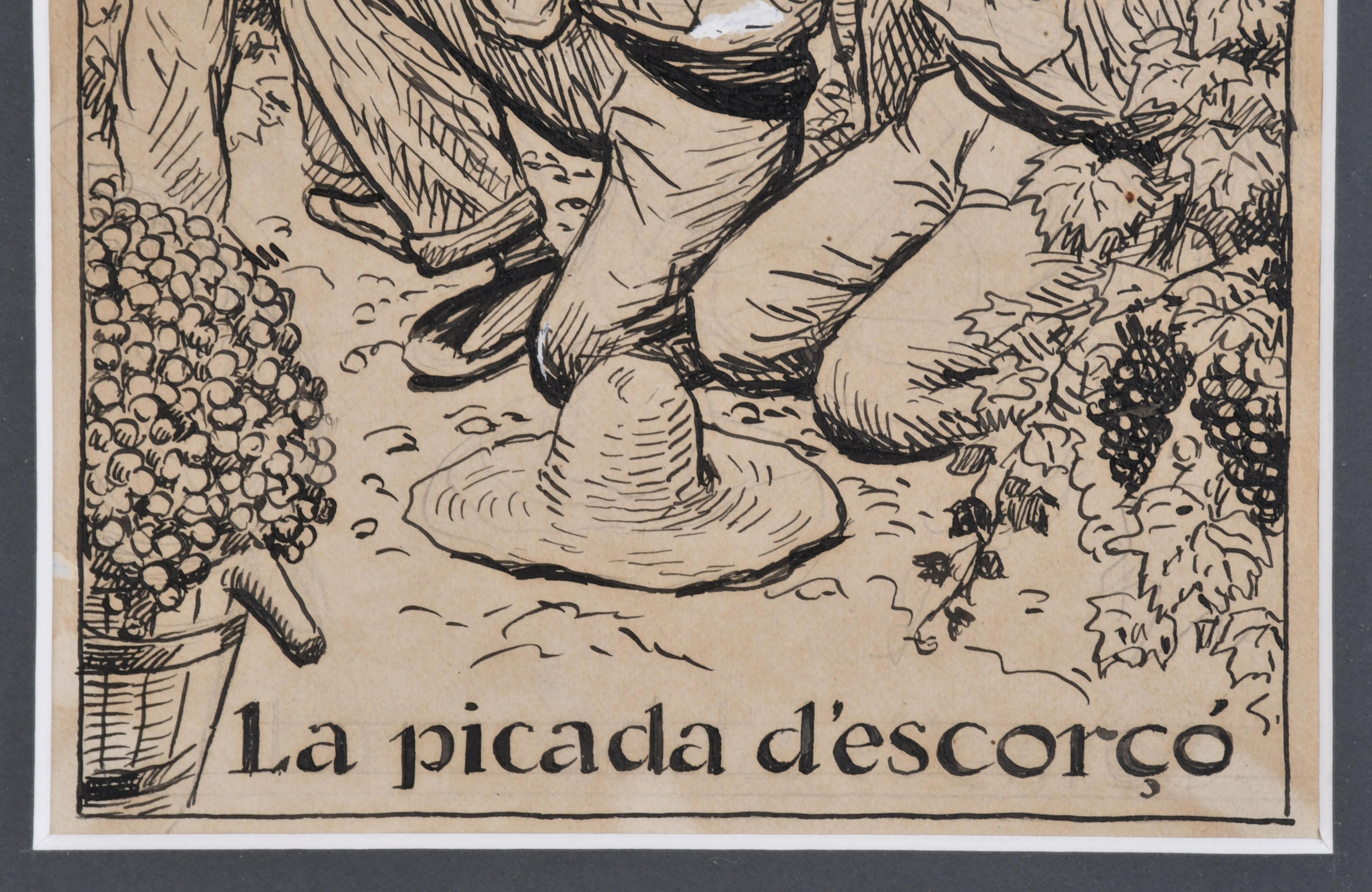 RICARD OPISSO (1880-1966). "La picada d&#39;escorçó", circa 192