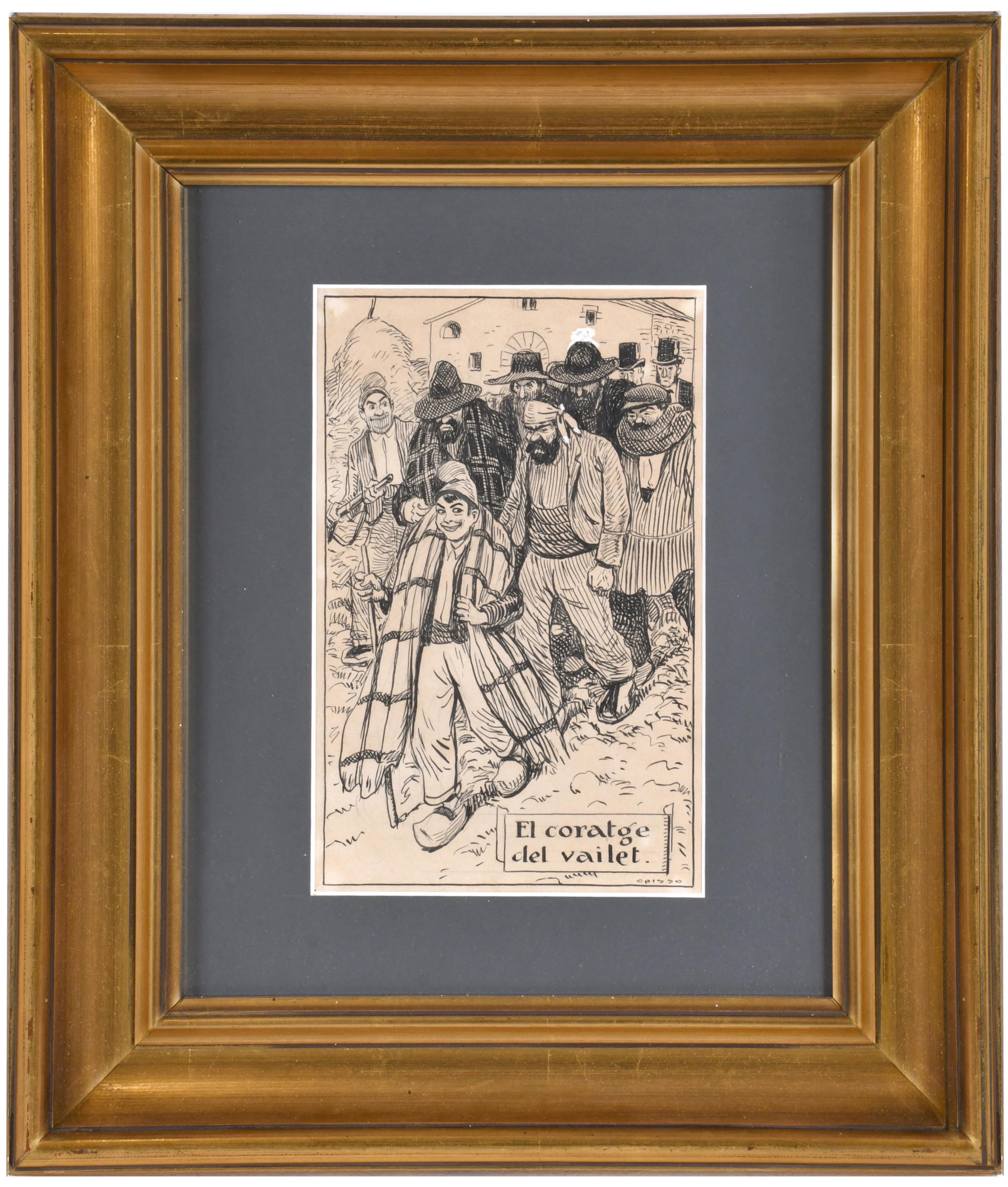 RICARD OPISSO (1880-1966). "El coratge del vallet", circa 1