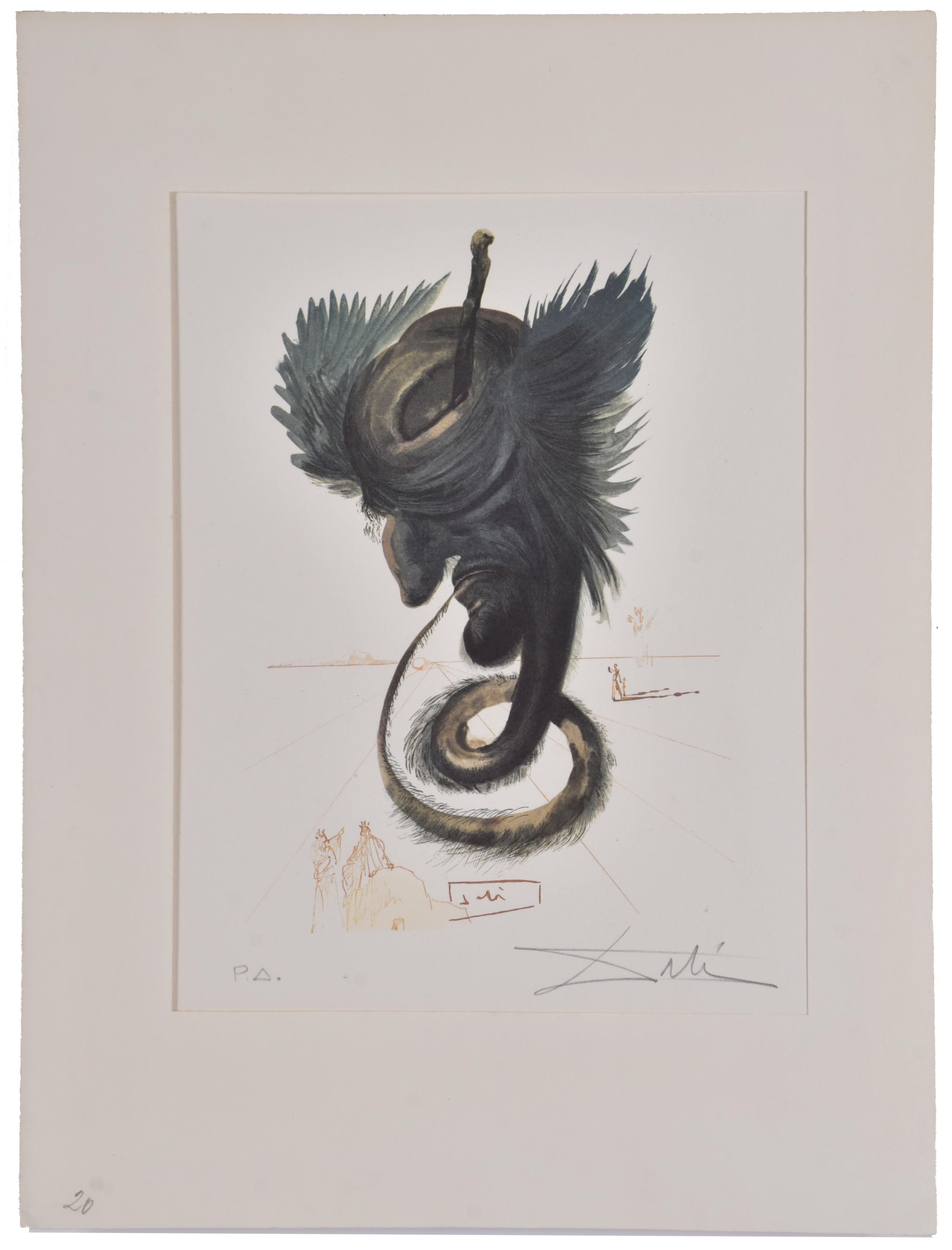SALVADOR DALÍ I DOMÈNECH (1904-1989). Conjunto de 4 litogra