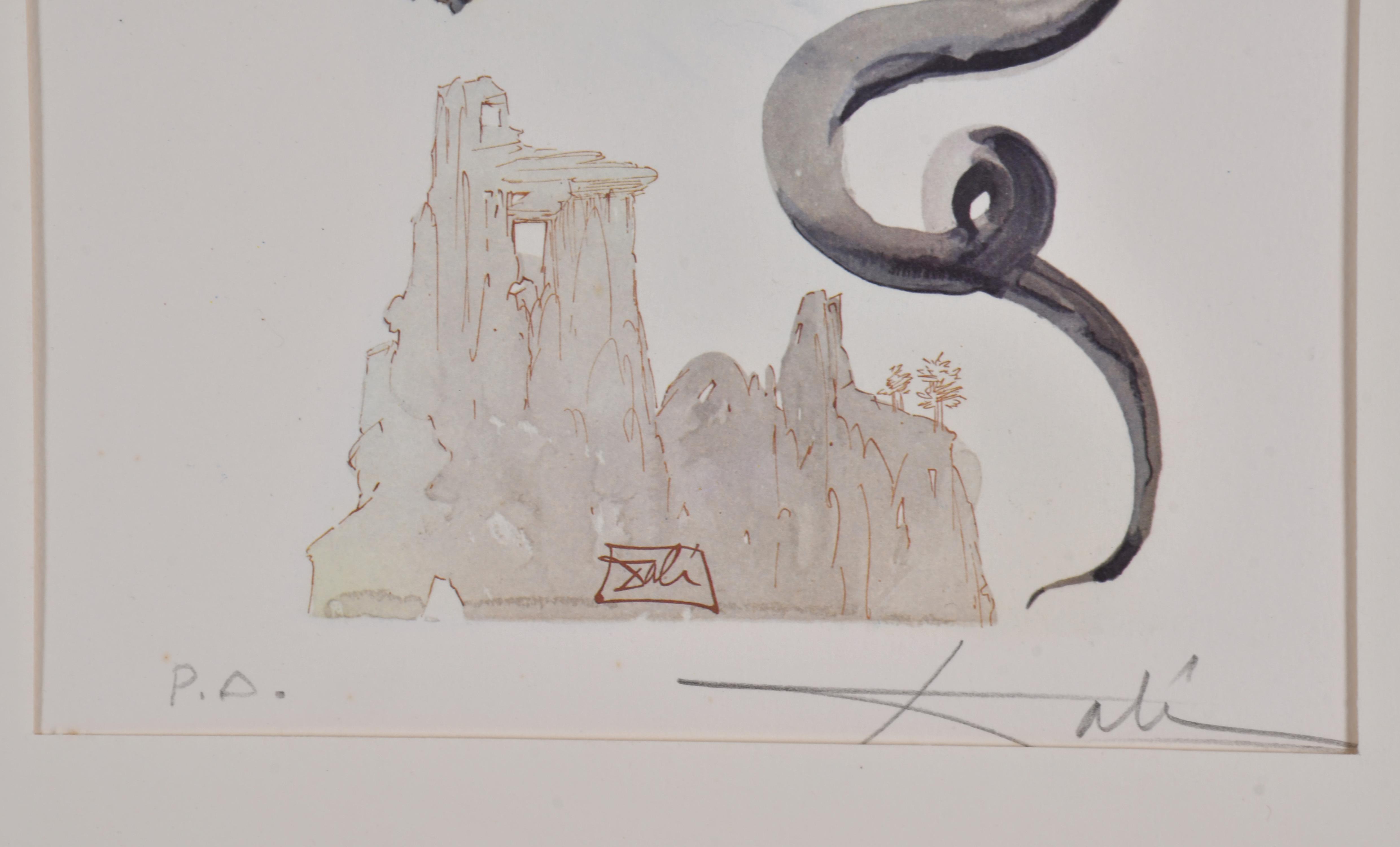SALVADOR DALÍ I DOMÈNECH (1904-1989). Conjunto de 4 litogra