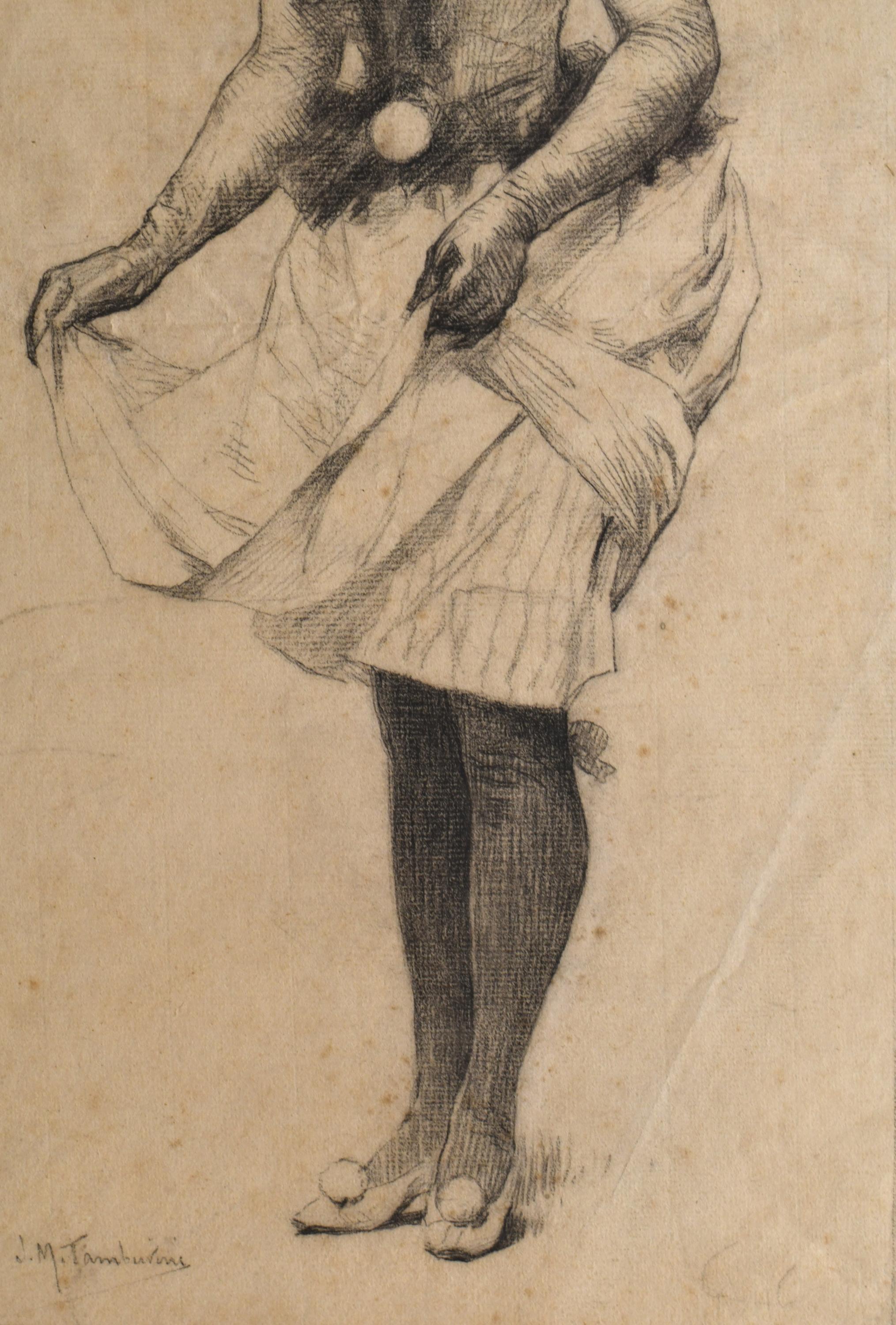 JOSEP MARIA TAMBURINI I DALMAU (1856-1932). "Figura femenin