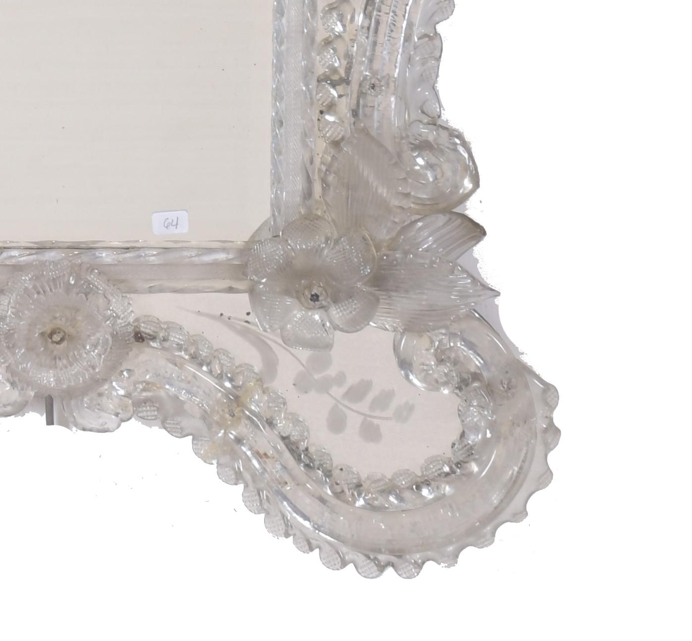 Espejo de pared Veneciano, pps. siglo XX. 