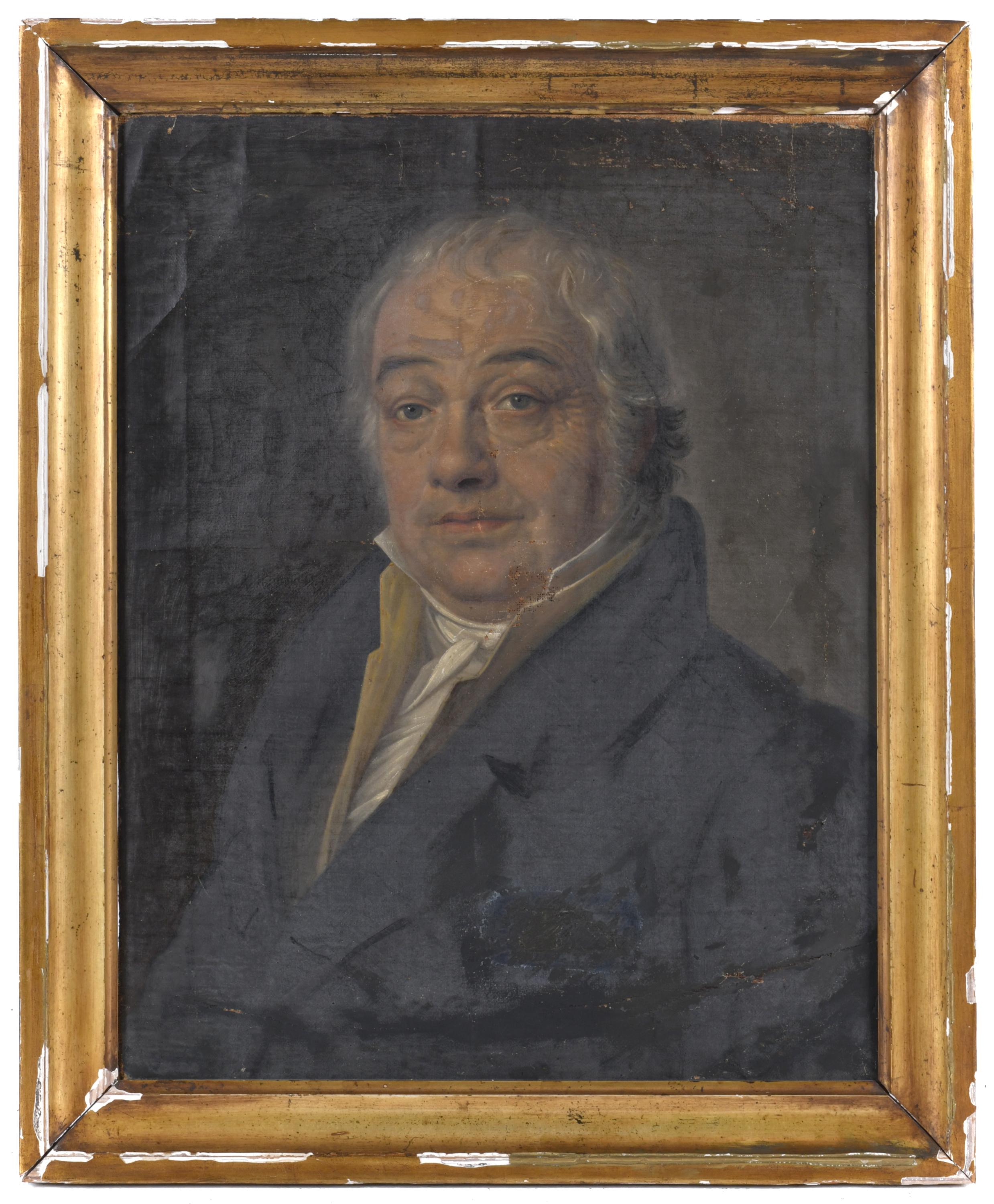 ESCUELA ESPAÑOLA, SIGLO XIX. "Retrato caballero".