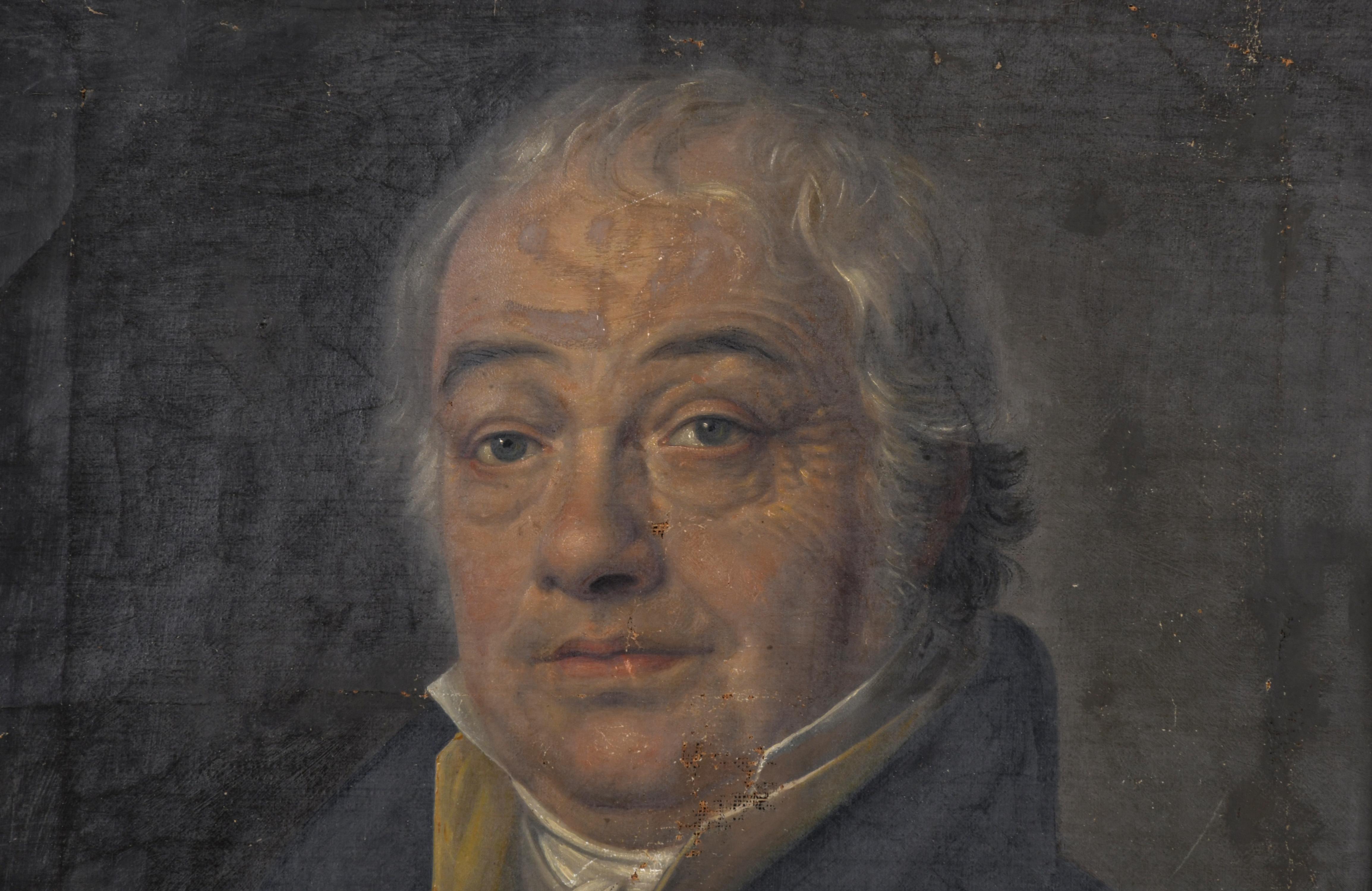 ESCUELA ESPAÑOLA, SIGLO XIX. "Retrato caballero".