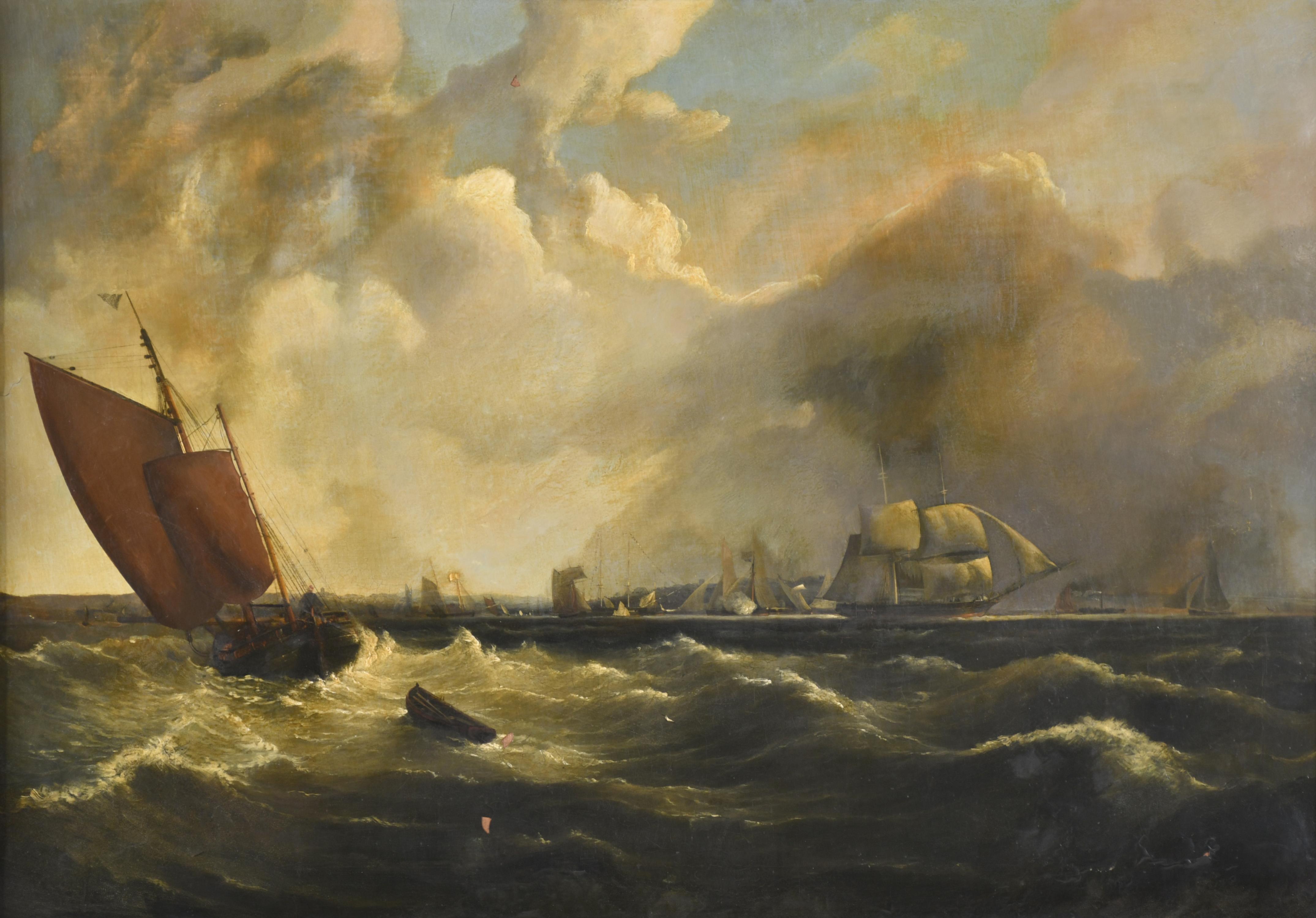 ESCUELA INGLESA, SIGLO XVIII-XIX. "Marina".