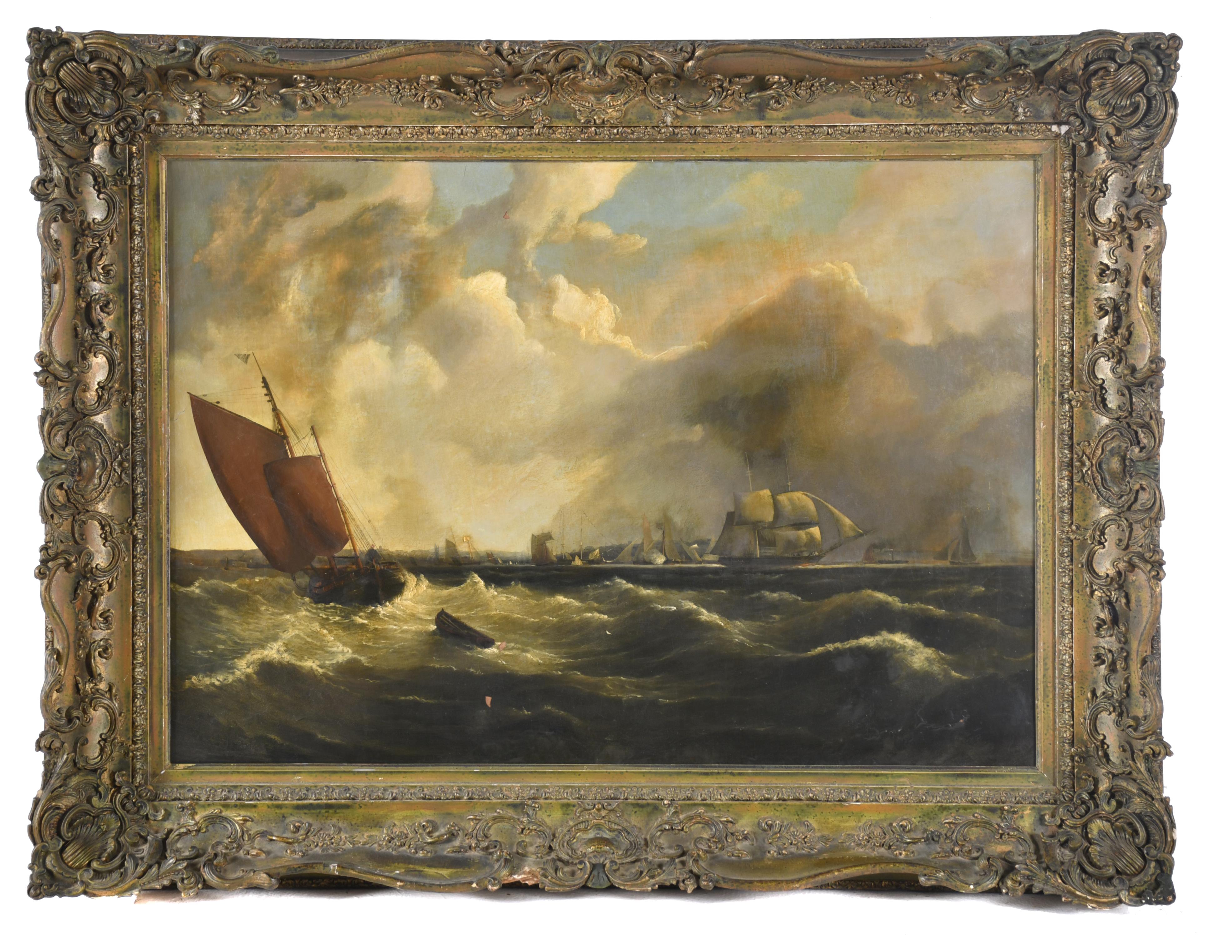 ESCUELA INGLESA, SIGLO XVIII-XIX. "Marina".