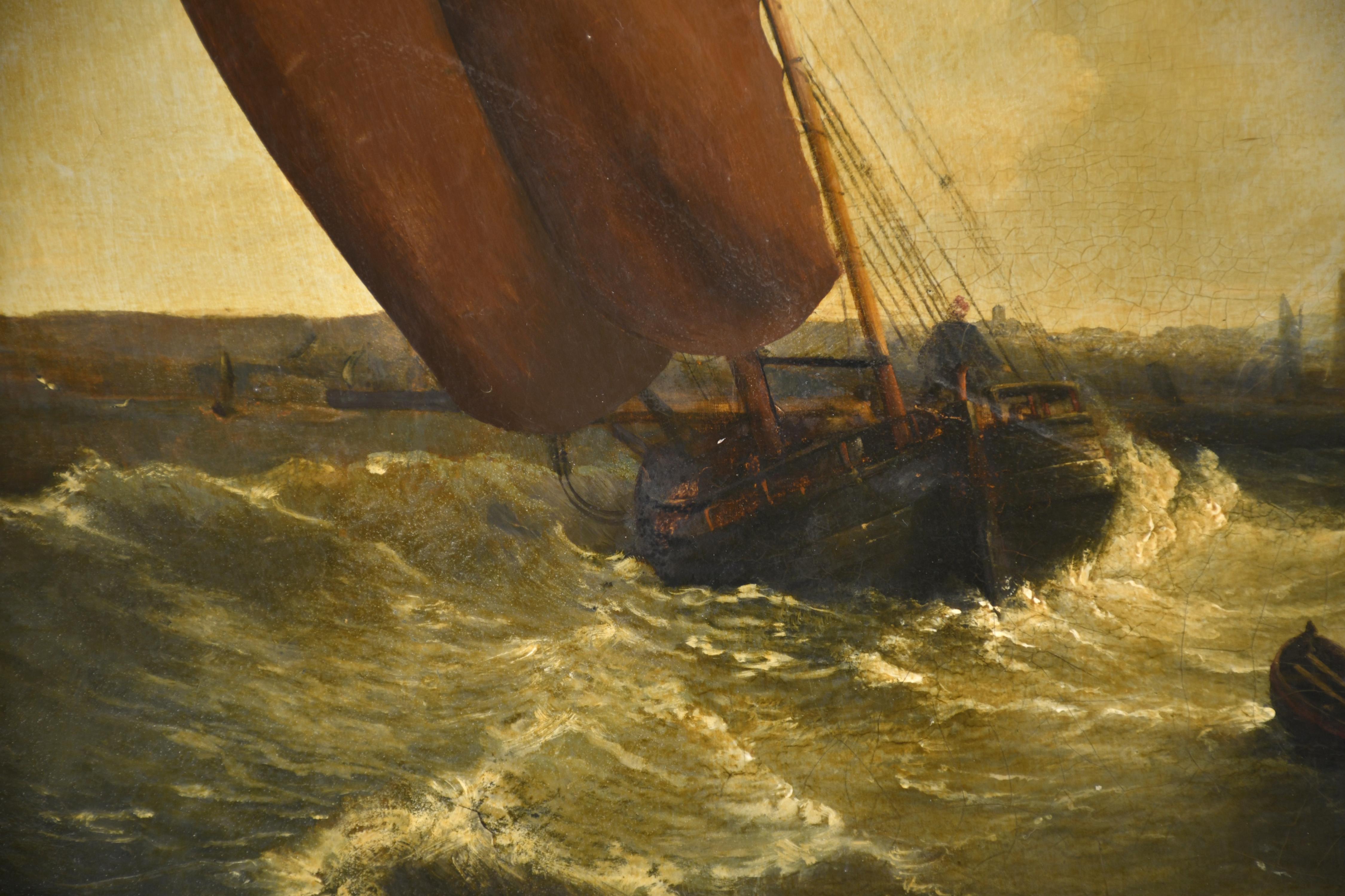 ESCUELA INGLESA, SIGLO XVIII-XIX. "Marina".