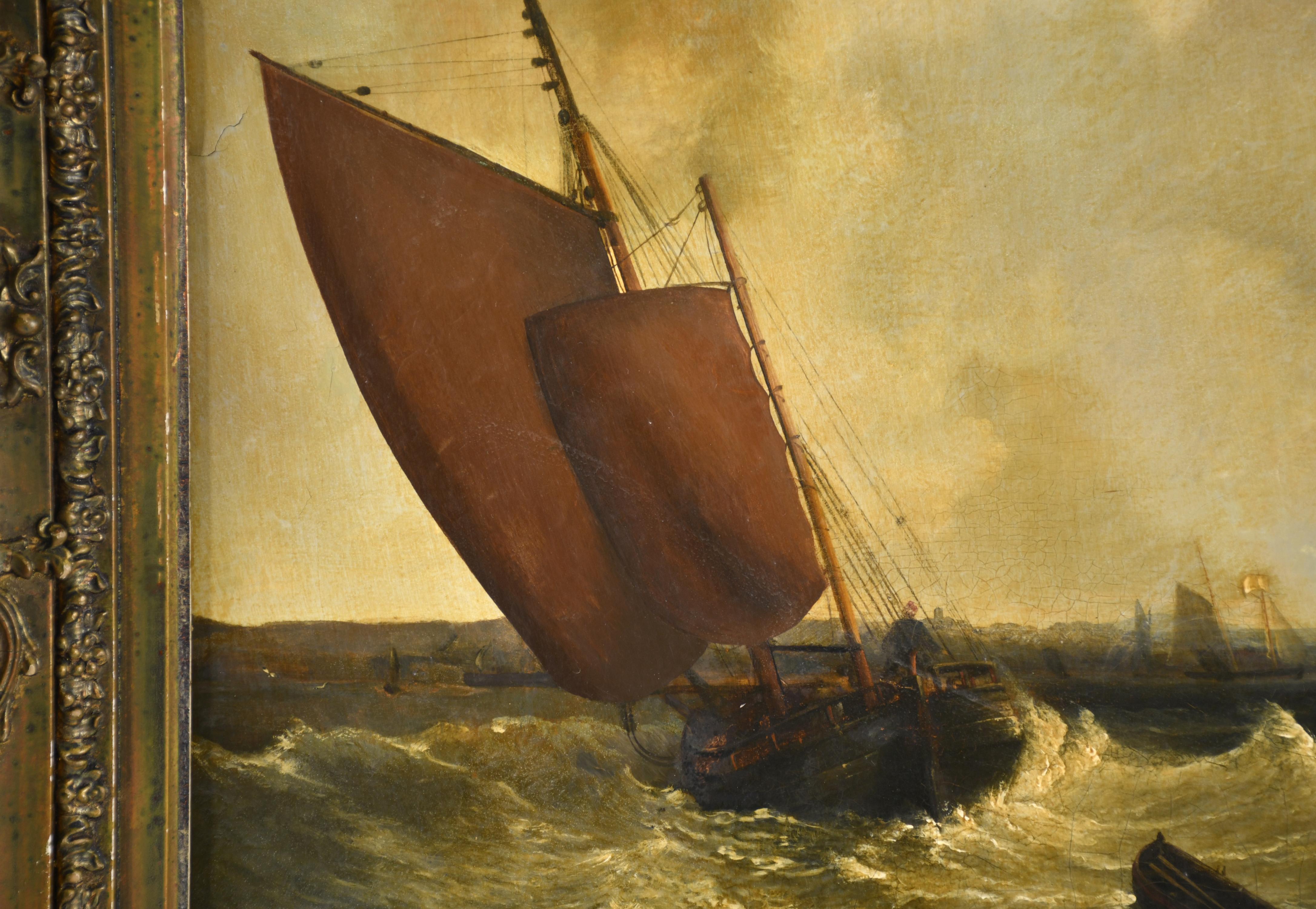 ESCUELA INGLESA, SIGLO XVIII-XIX. "Marina".