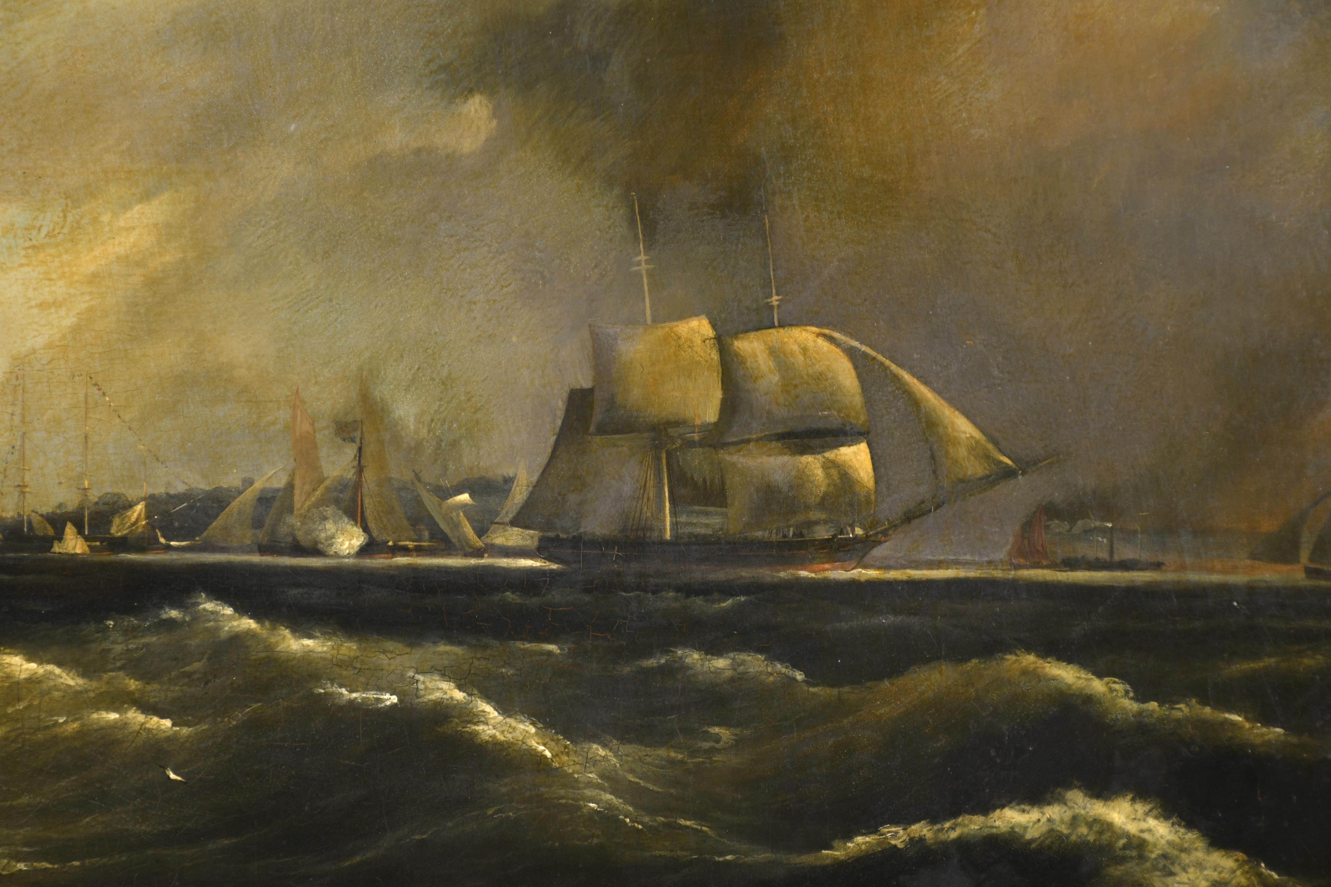 ESCUELA INGLESA, SIGLO XVIII-XIX. "Marina".