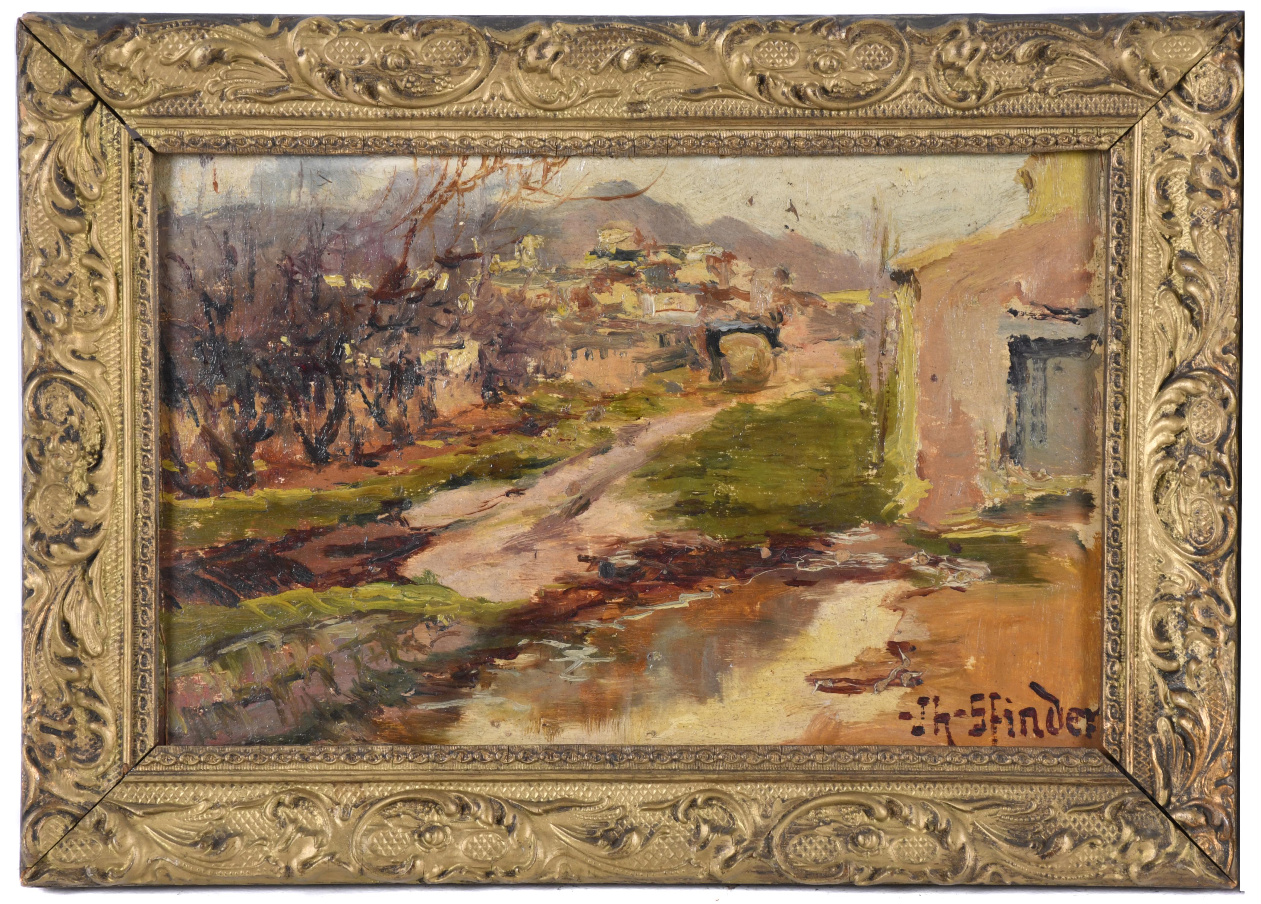 JH. SFINDER (XIX-XX). Pareja de paisajes.
