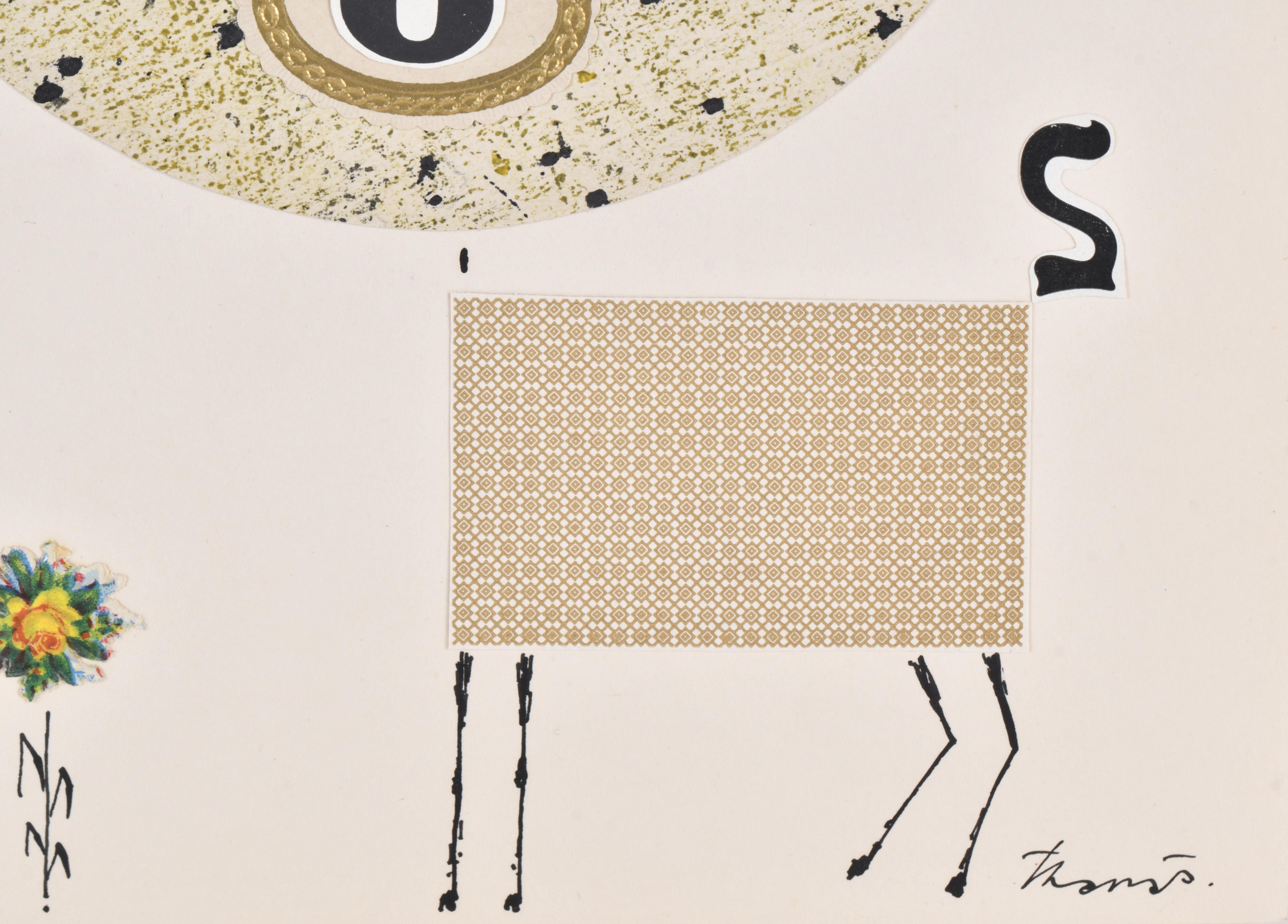 JOAN JOSEP THARRATS VIDAL (1918-2001) Collage para felicita