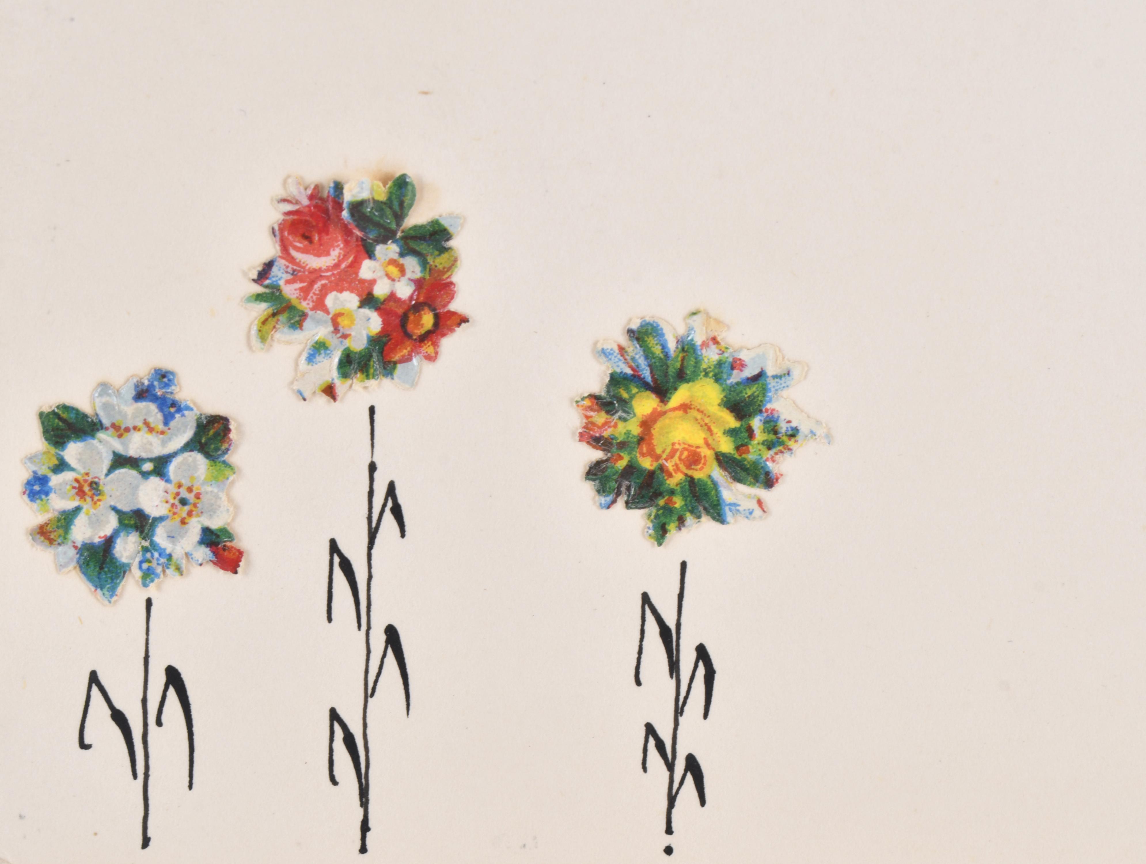 JOAN JOSEP THARRATS VIDAL (1918-2001) Collage para felicita