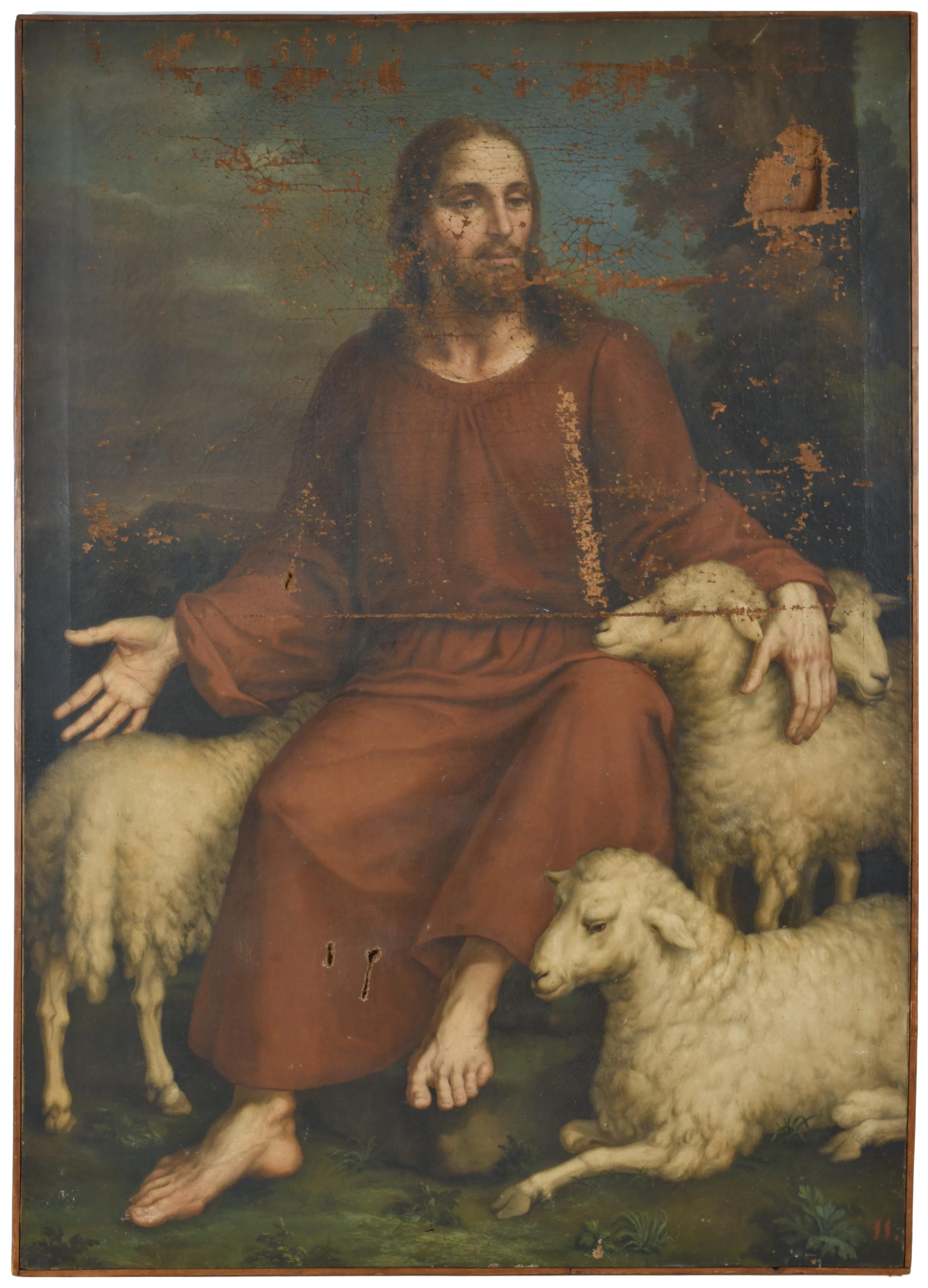 ANTONI FERRAN Y SATAYOL (1786-1857).  "El bon pastor", circ