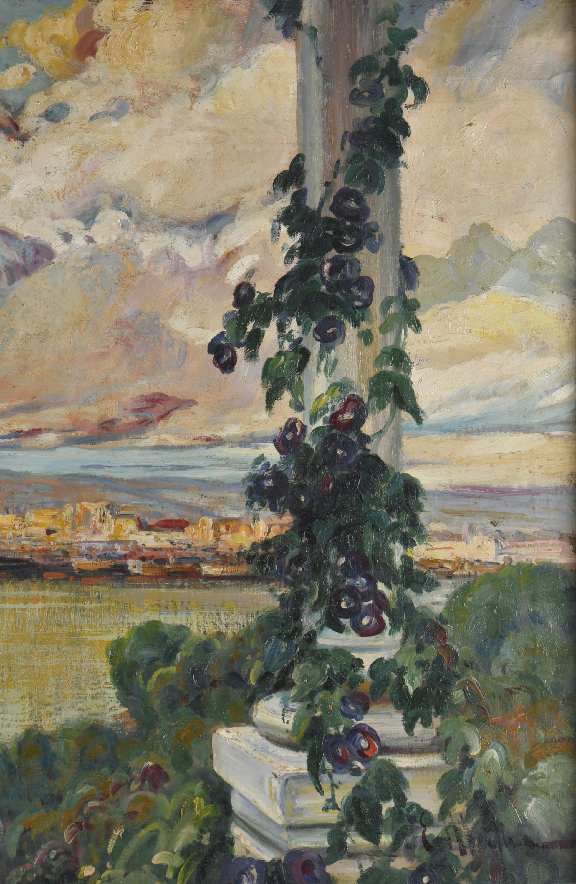 ESCUELA ESPAÑOLA, SIGLO XIX-XX. "La hora dorada", Mallorca.