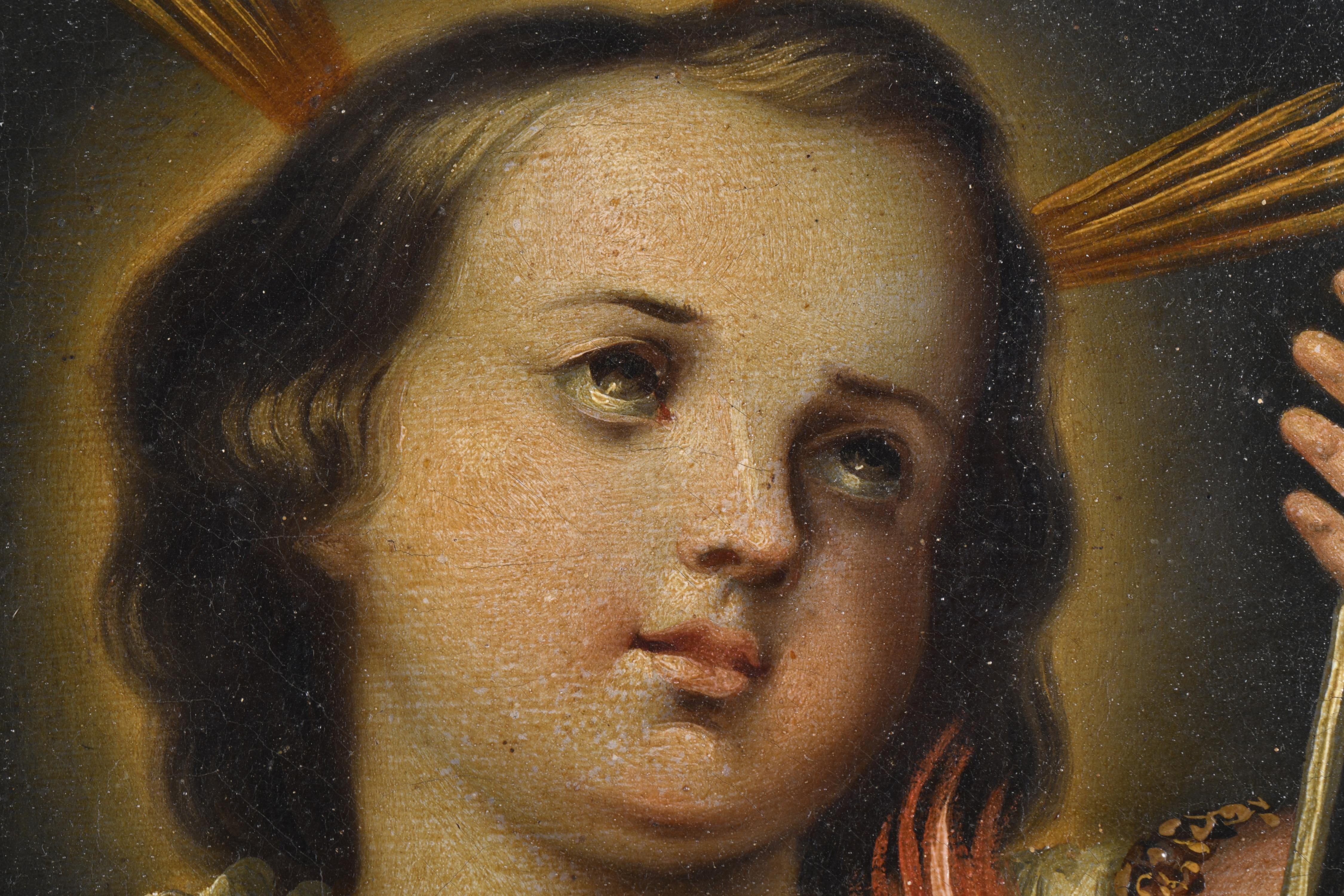 ESCUELA ESPAÑOLA, SIGLO XIX-XX. "Niño Jesús del sagrado cor