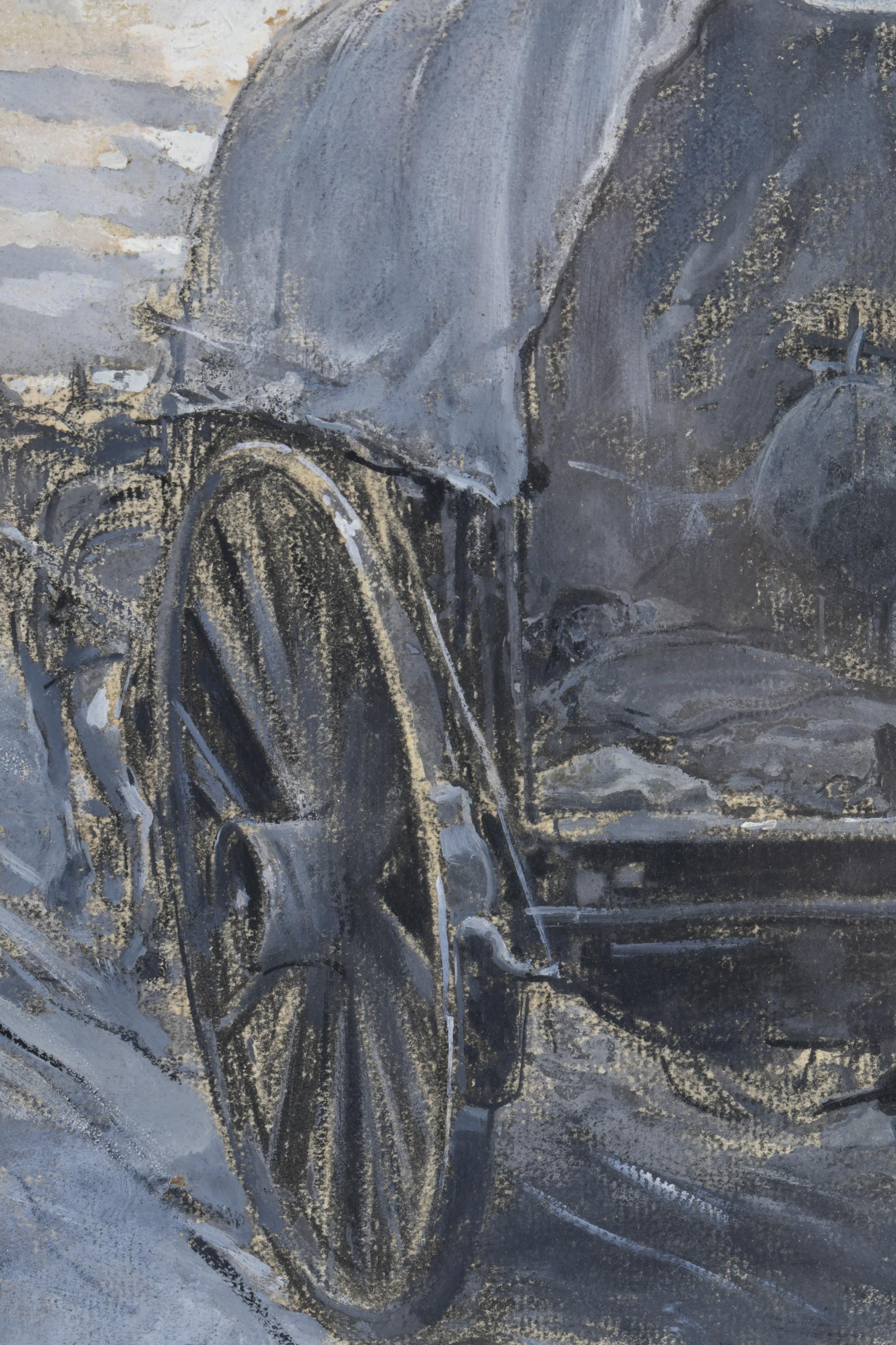 ARCADI MAS I FONDEVILA (1852-1934). "Camino del cementerio".