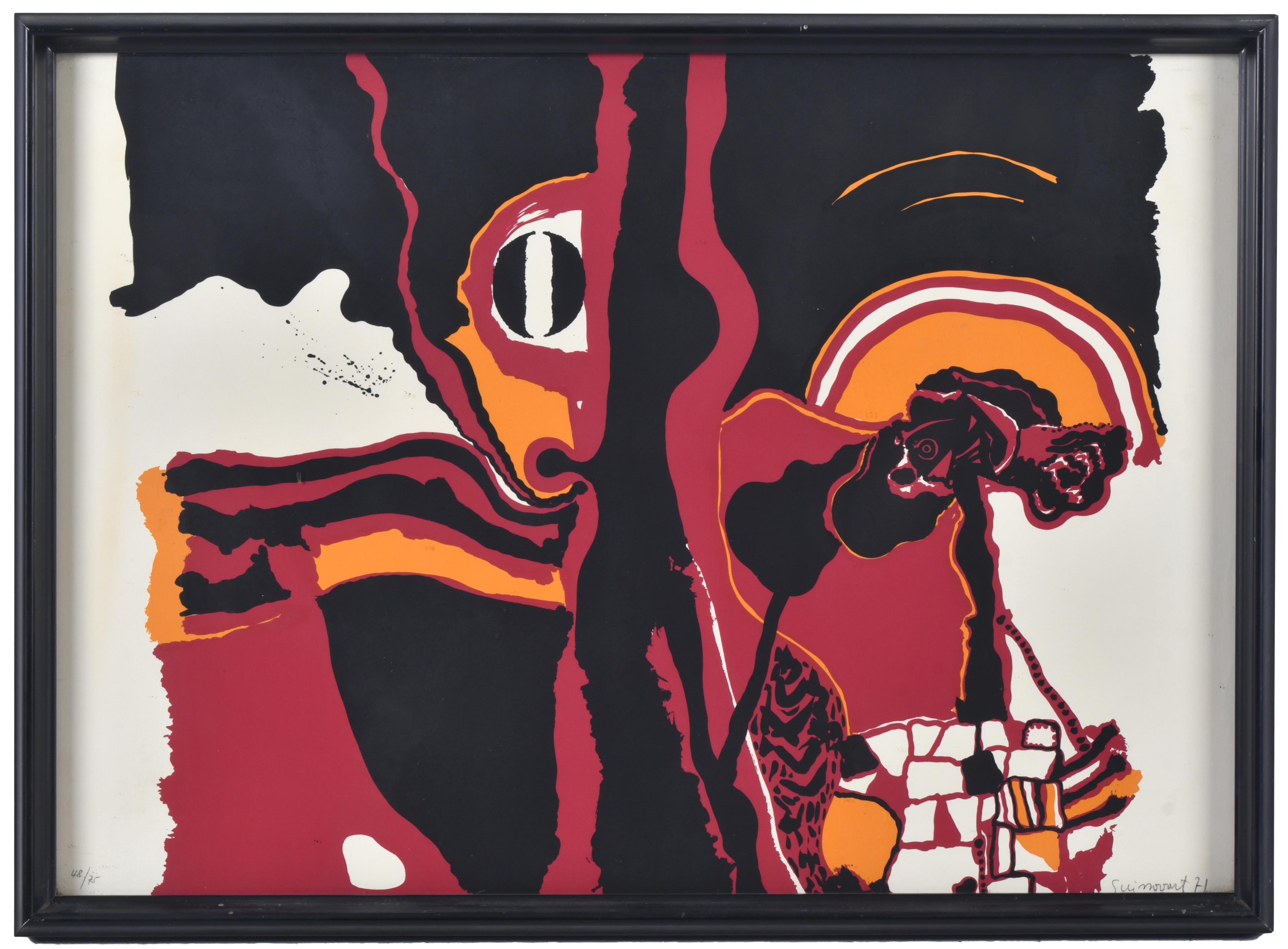 JOSEP GUINOVART (1927-2007). "Composición III" de la Serie 