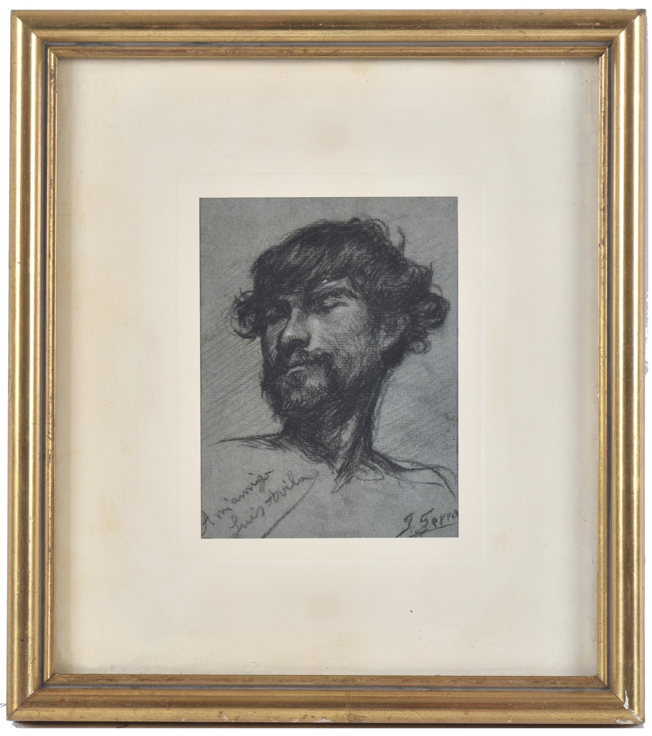 JOSEP SERRA PORSON (1824-1910). “Retrato masculino”, 1824.