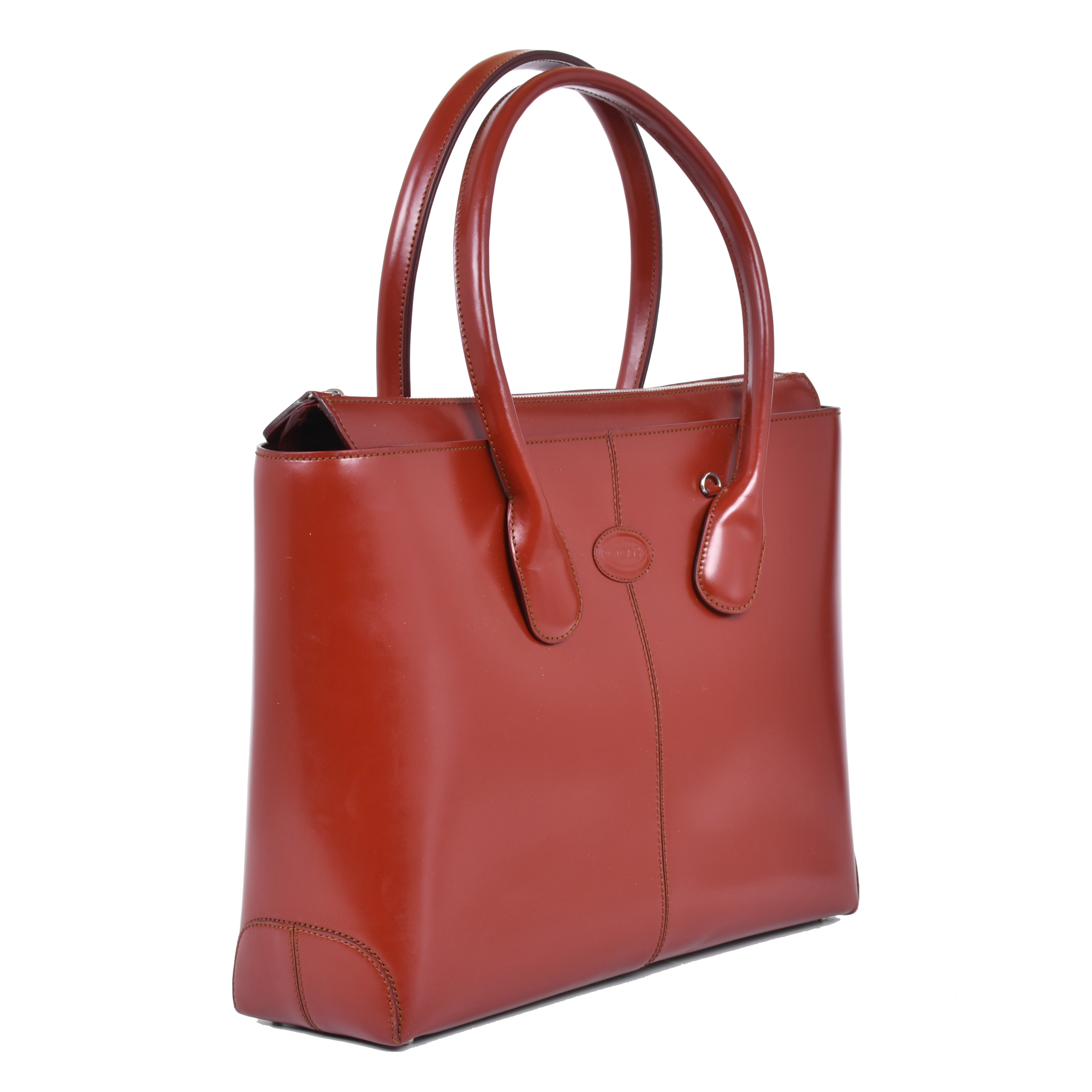 TOD&#39;S. Bolso de mano modelo "Classic D-Bag".