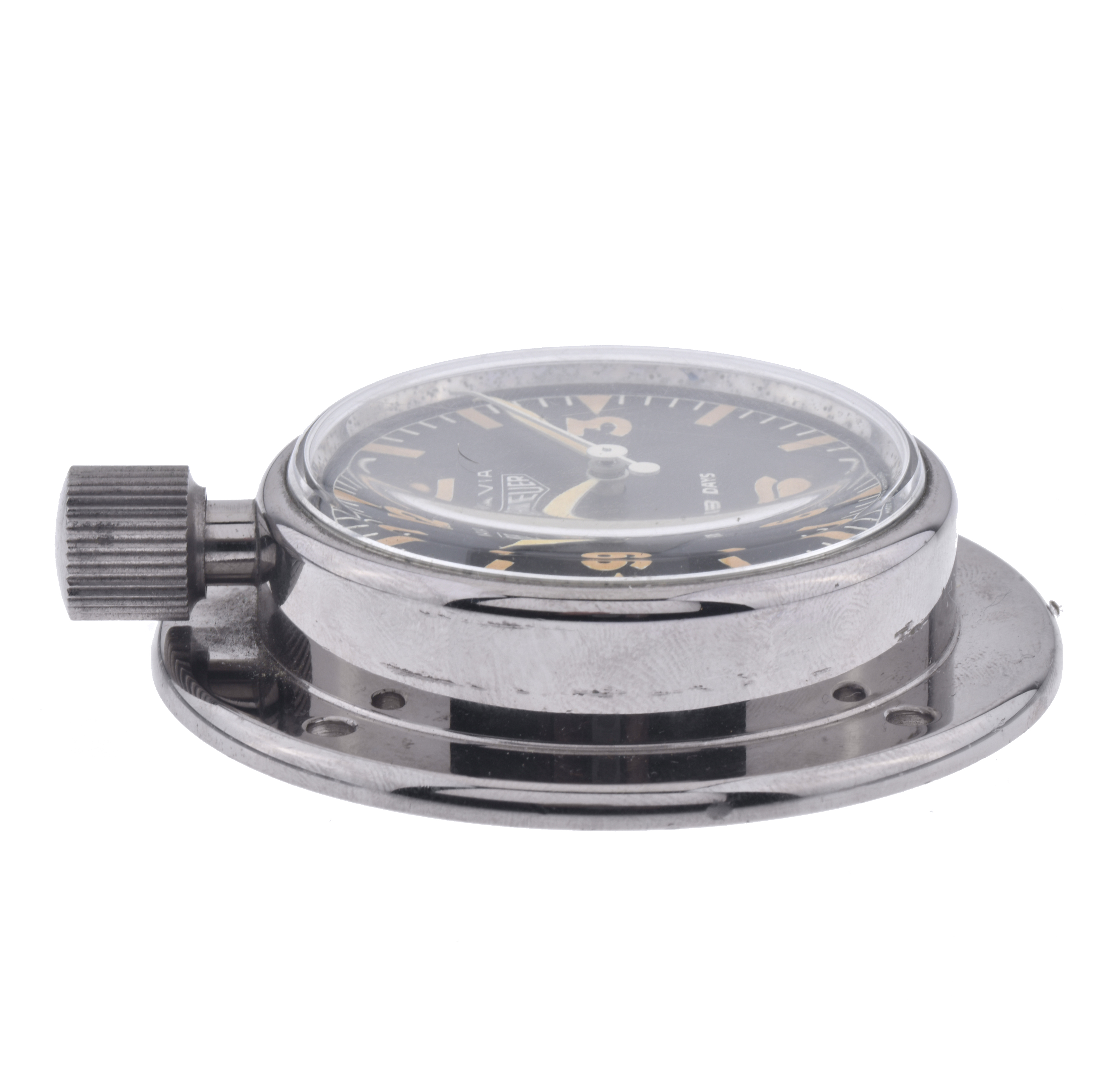 NAVIA HEUER. Reloj de automóvil, circa 1960.
