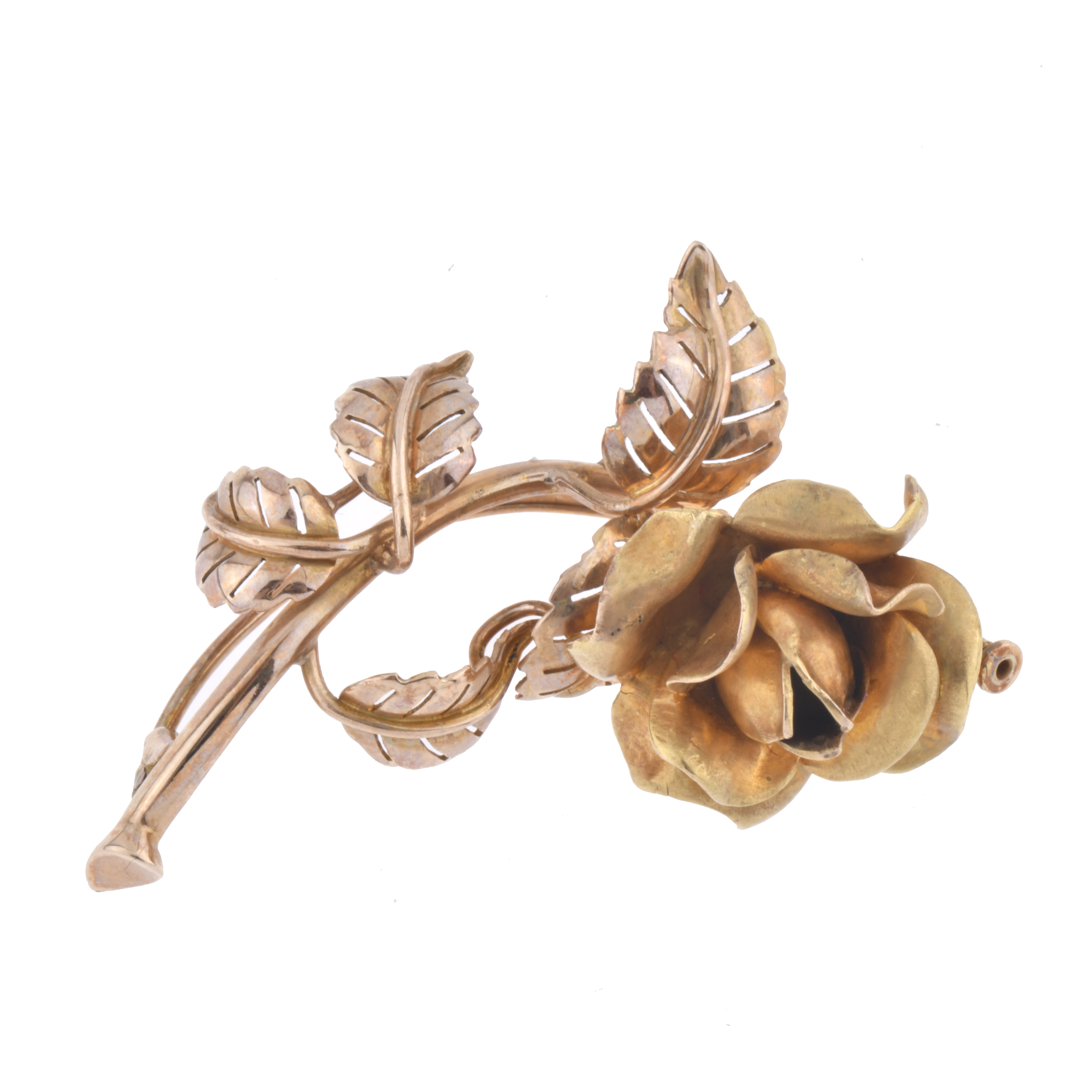 Broche en forma de rosa.