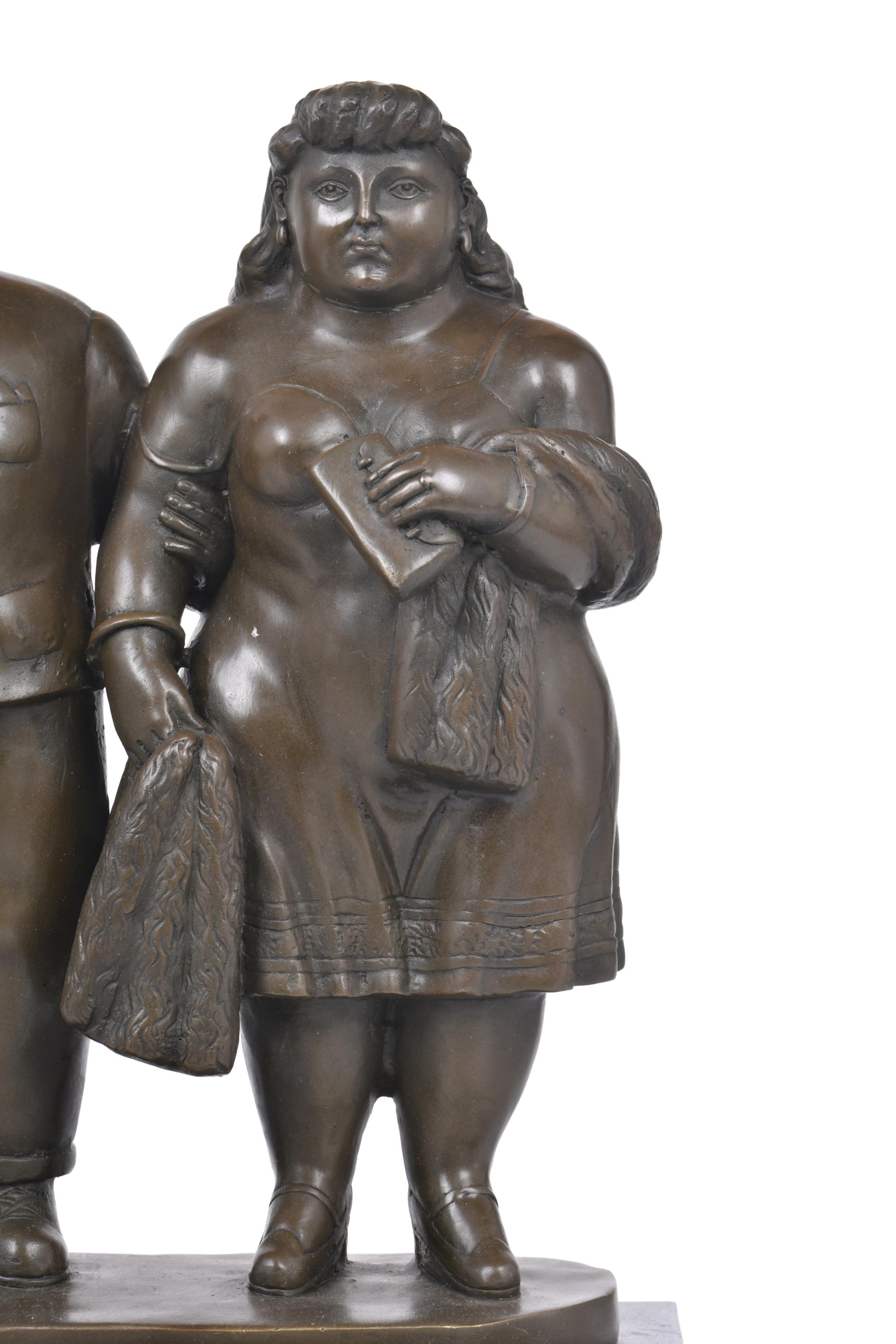 SIGUIENDO MODELOS DE FERNANDO BOTERO (1932 - 2023).  "Parej