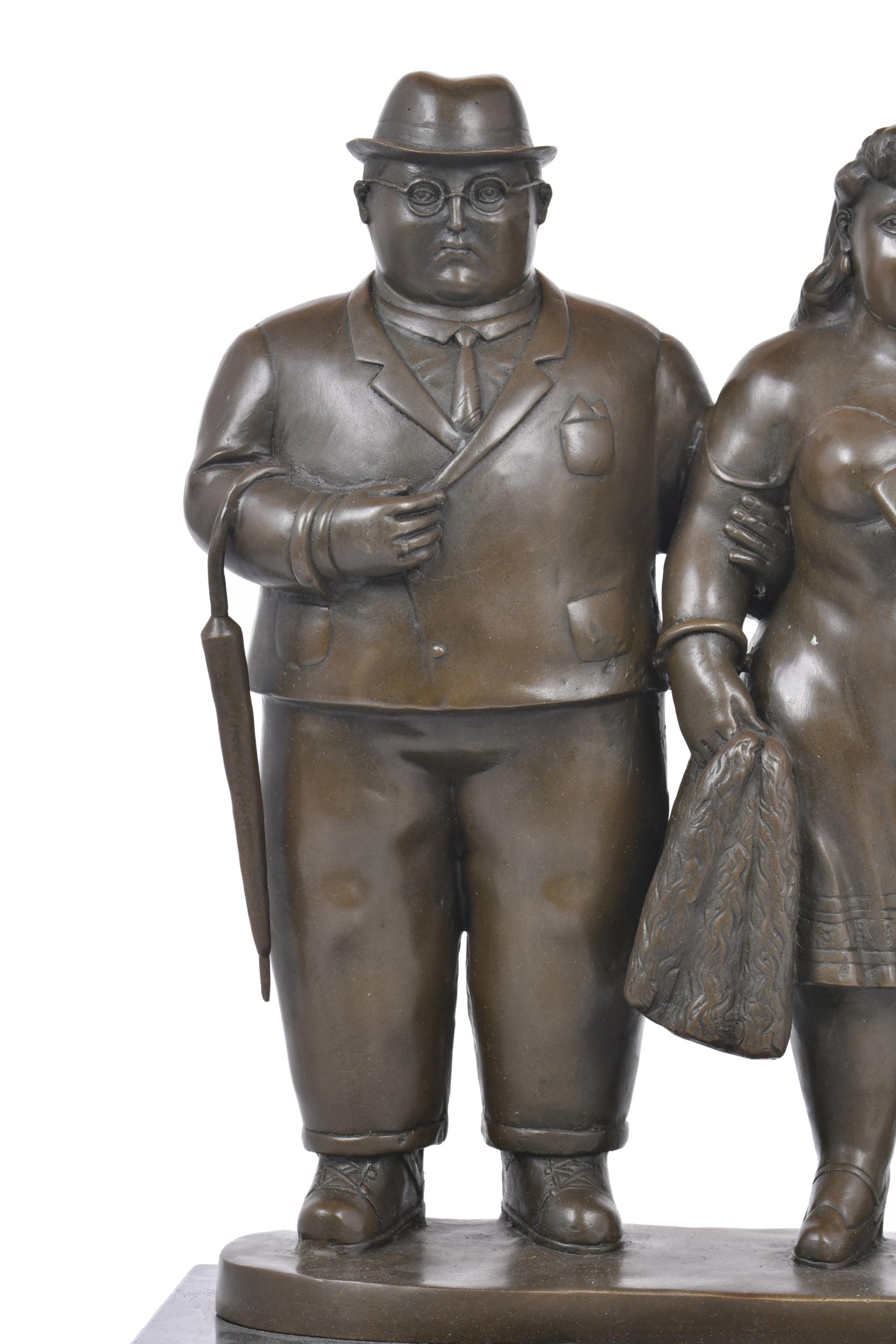 SIGUIENDO MODELOS DE FERNANDO BOTERO (1932 - 2023).  "Parej