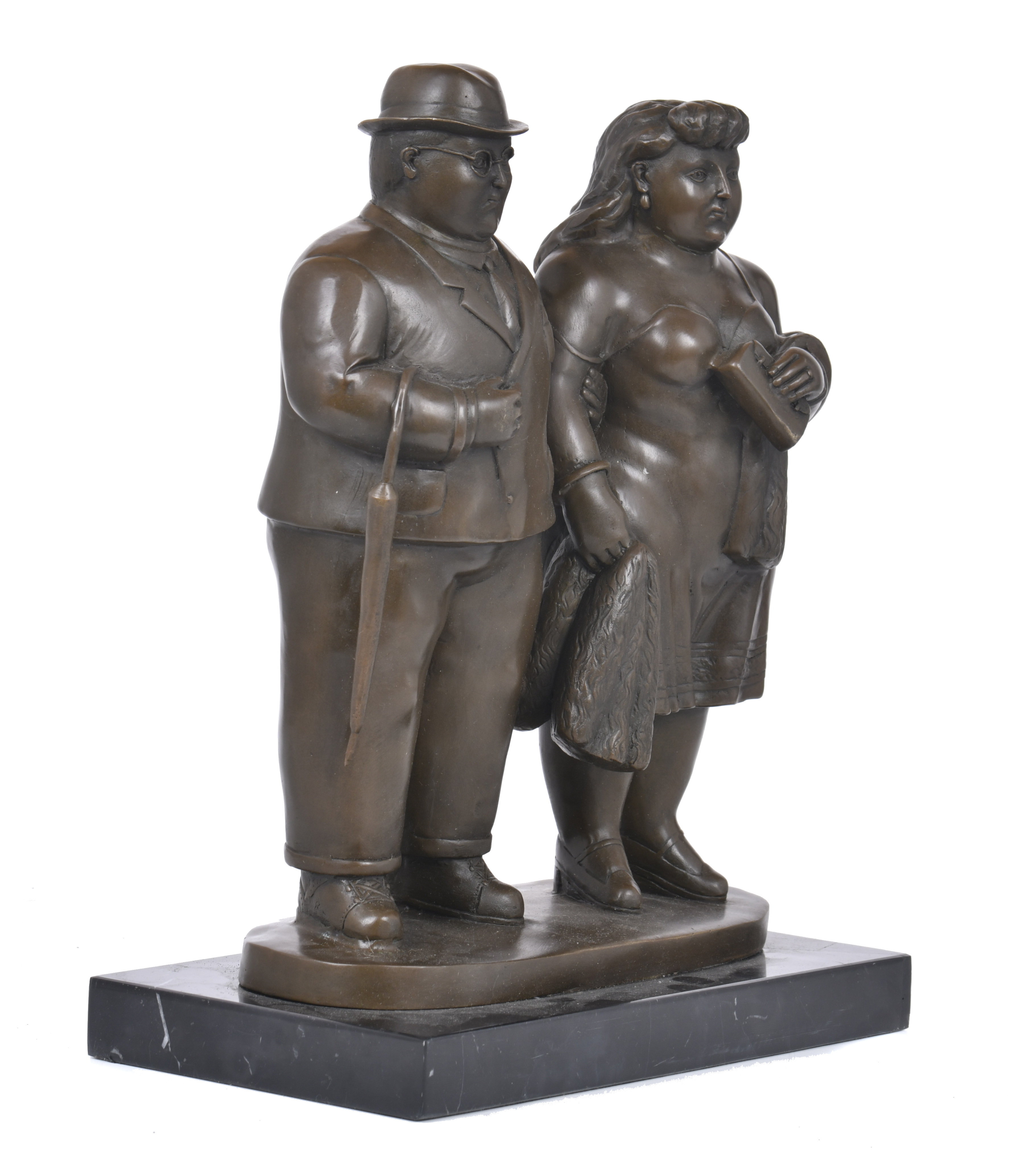SIGUIENDO MODELOS DE FERNANDO BOTERO (1932 - 2023).  "Parej