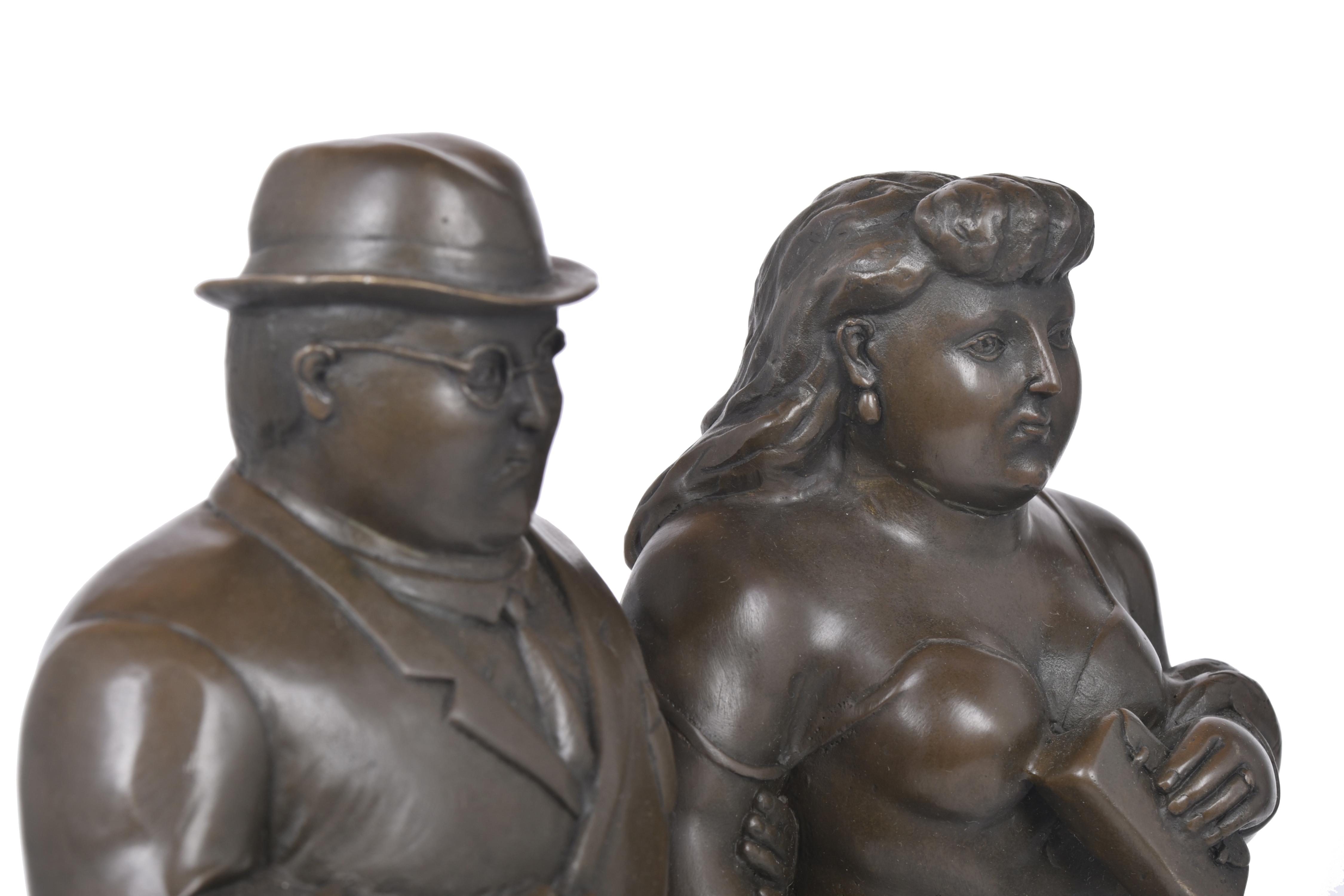 SIGUIENDO MODELOS DE FERNANDO BOTERO (1932 - 2023).  "Parej