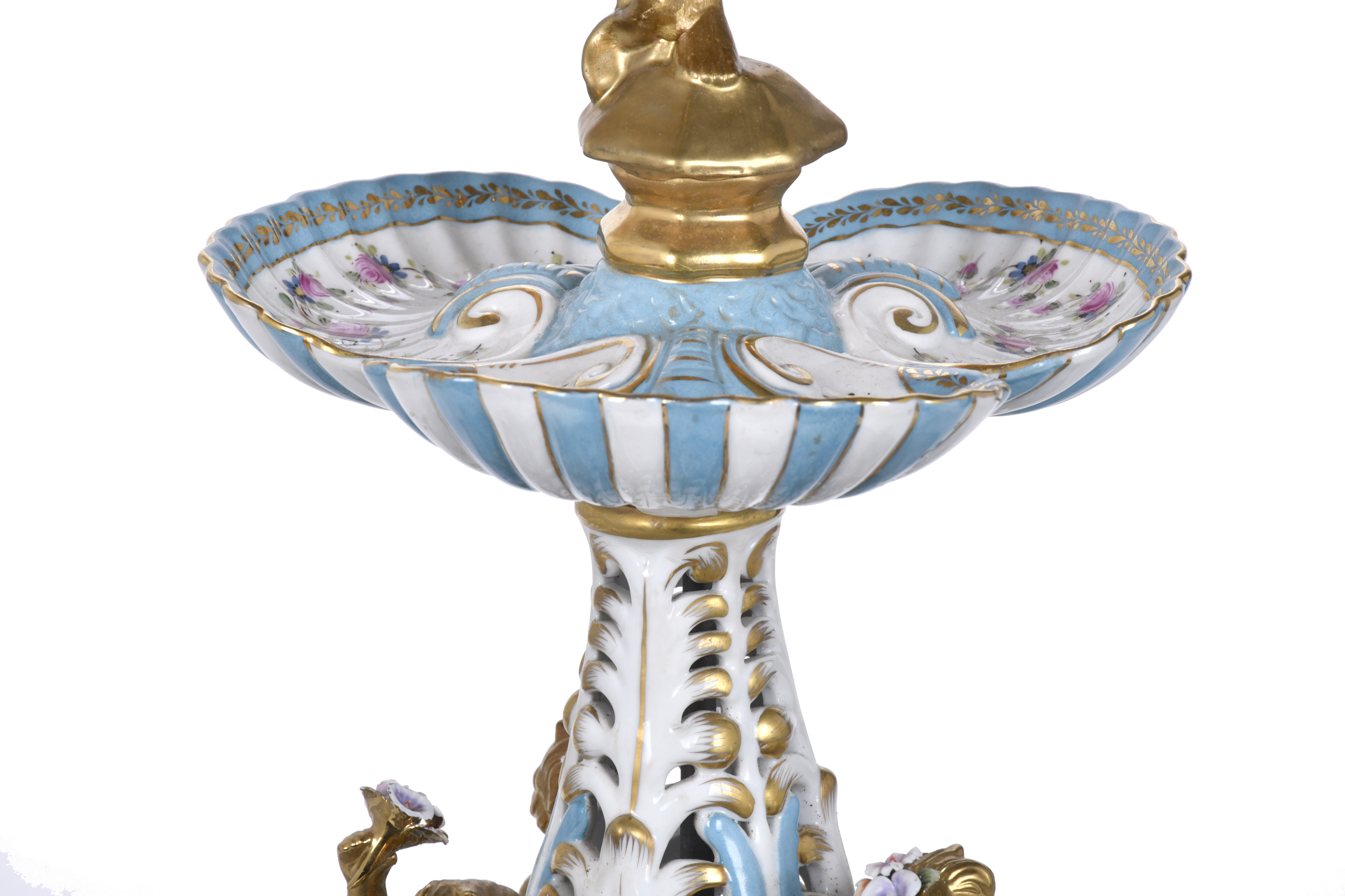 SIGUIENDO MODELOS DE SÈVRES. Centro de porcelana.