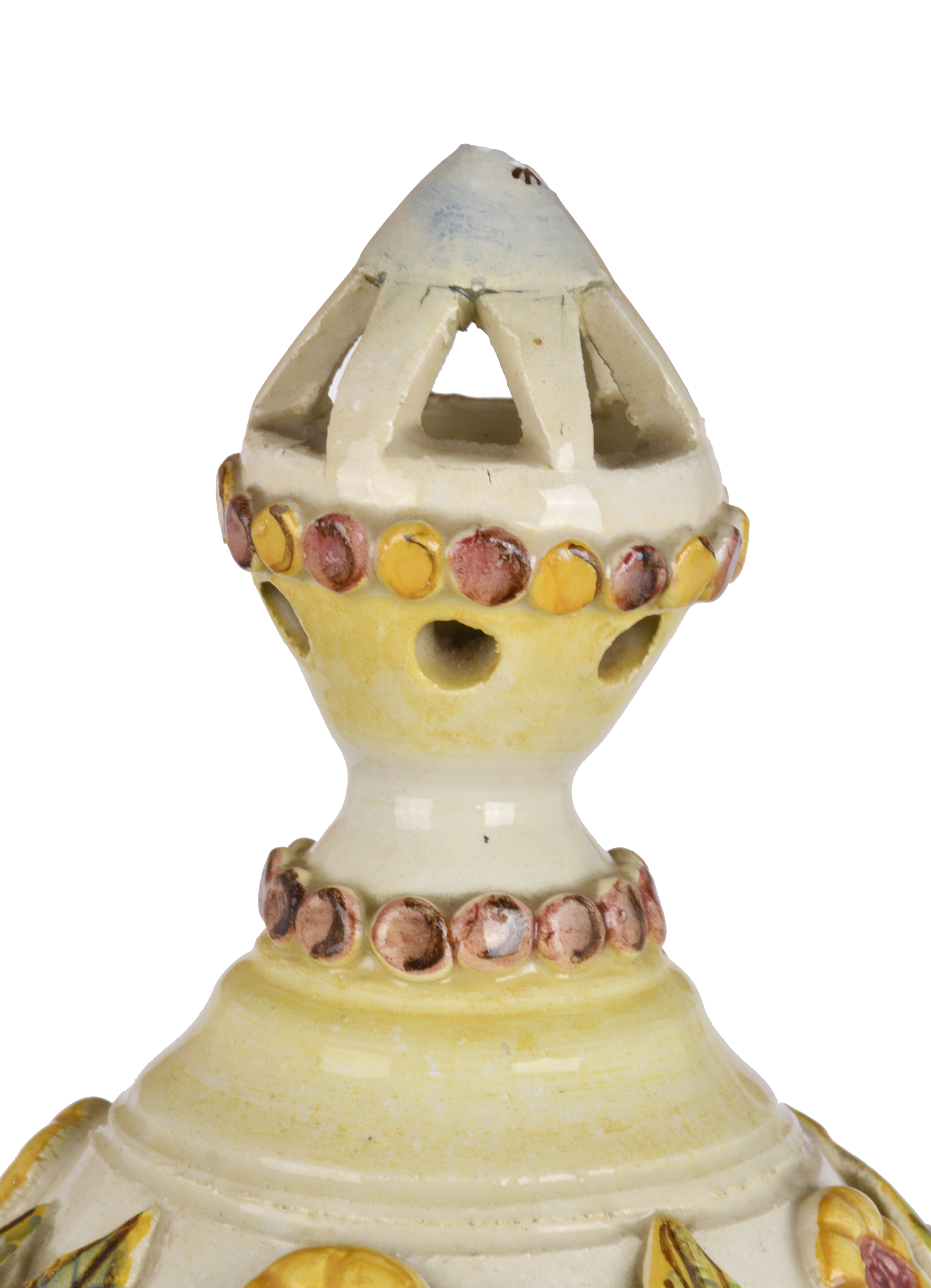 Gran jarrón en porcelana, siglo XX. 
