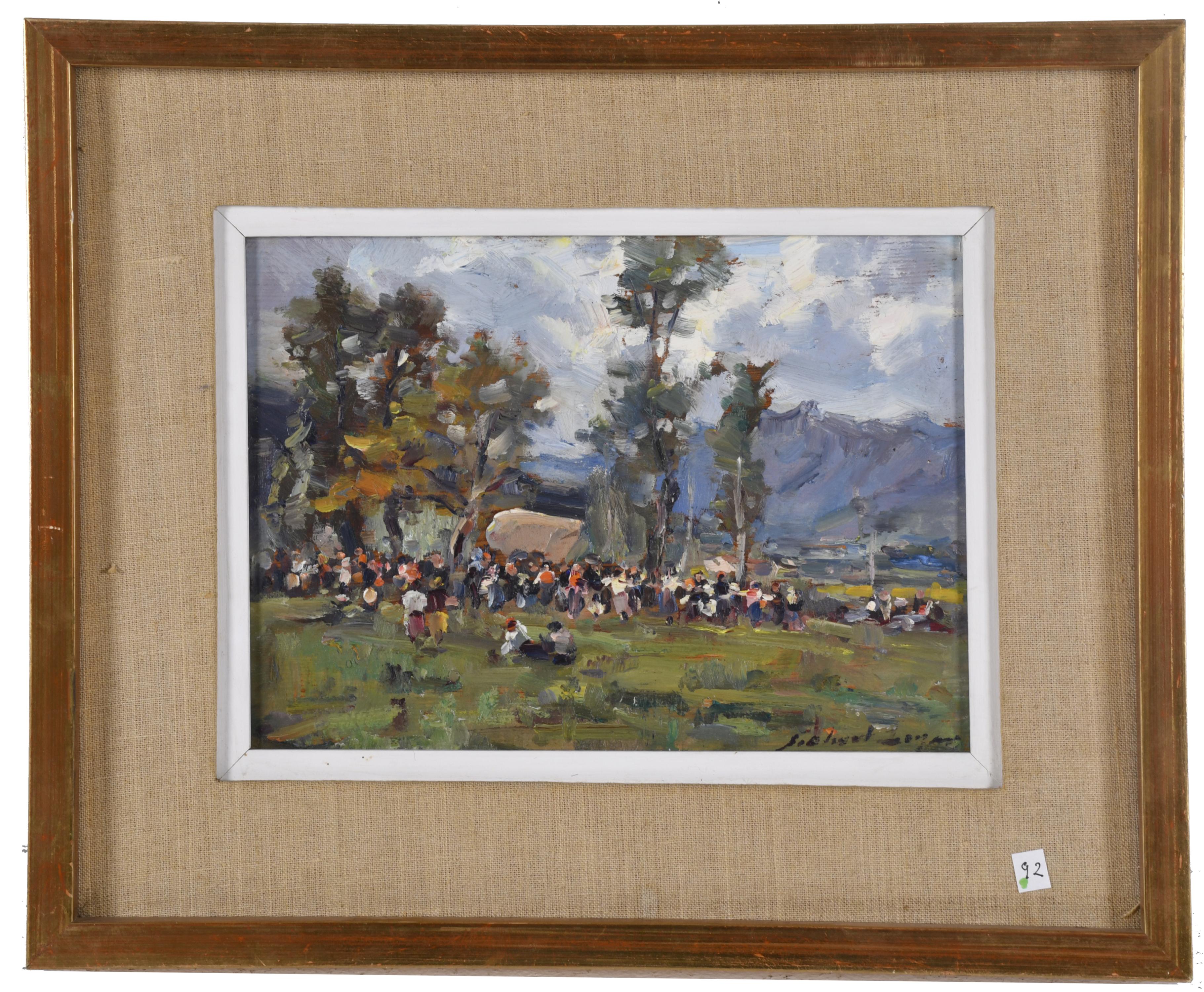 JOSE OLIVET LEGARES (1885-1956).  "Romería".