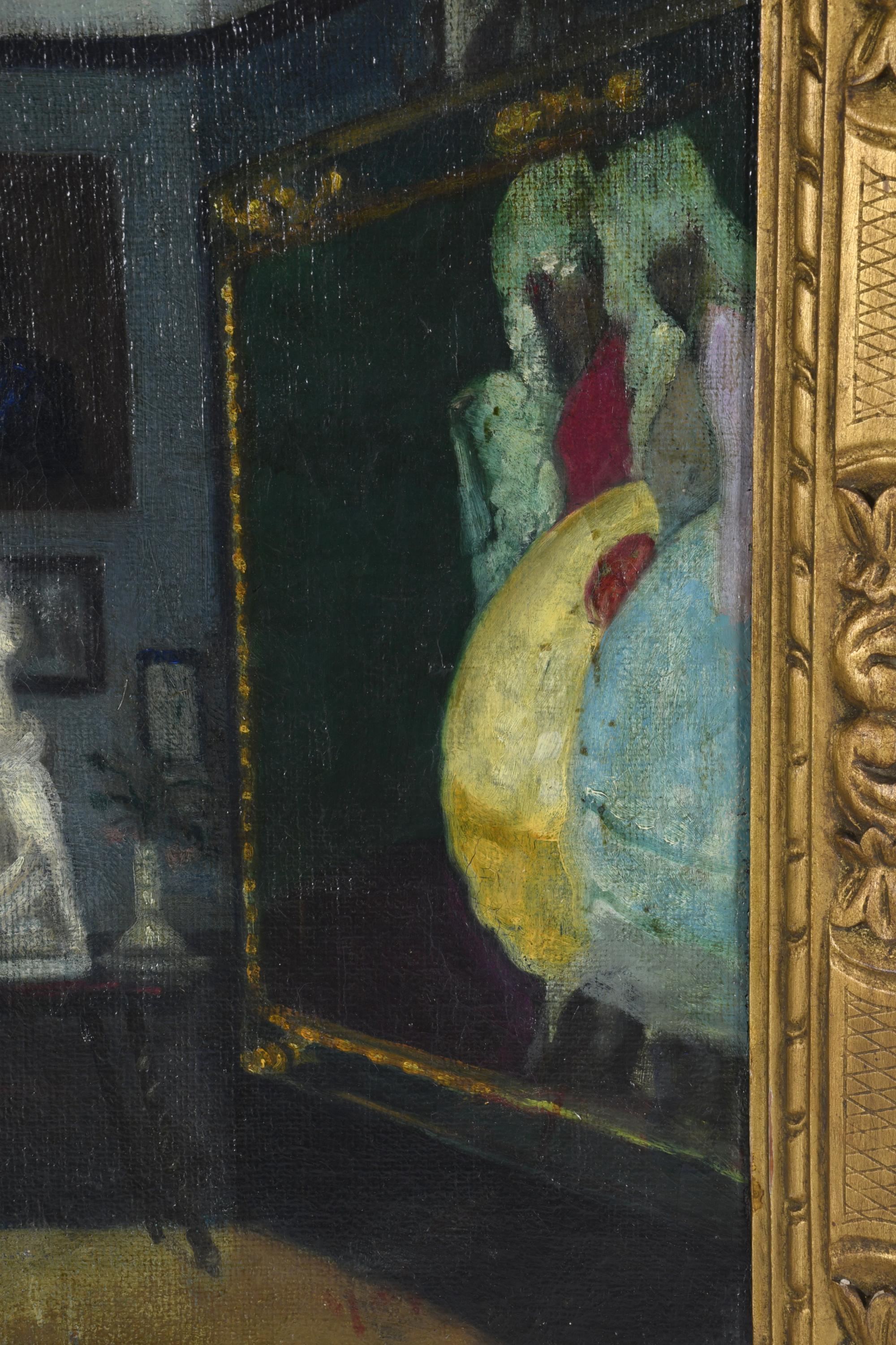 YAGO CESAR (1890-1975).  "Un ricón de mi estudio". 