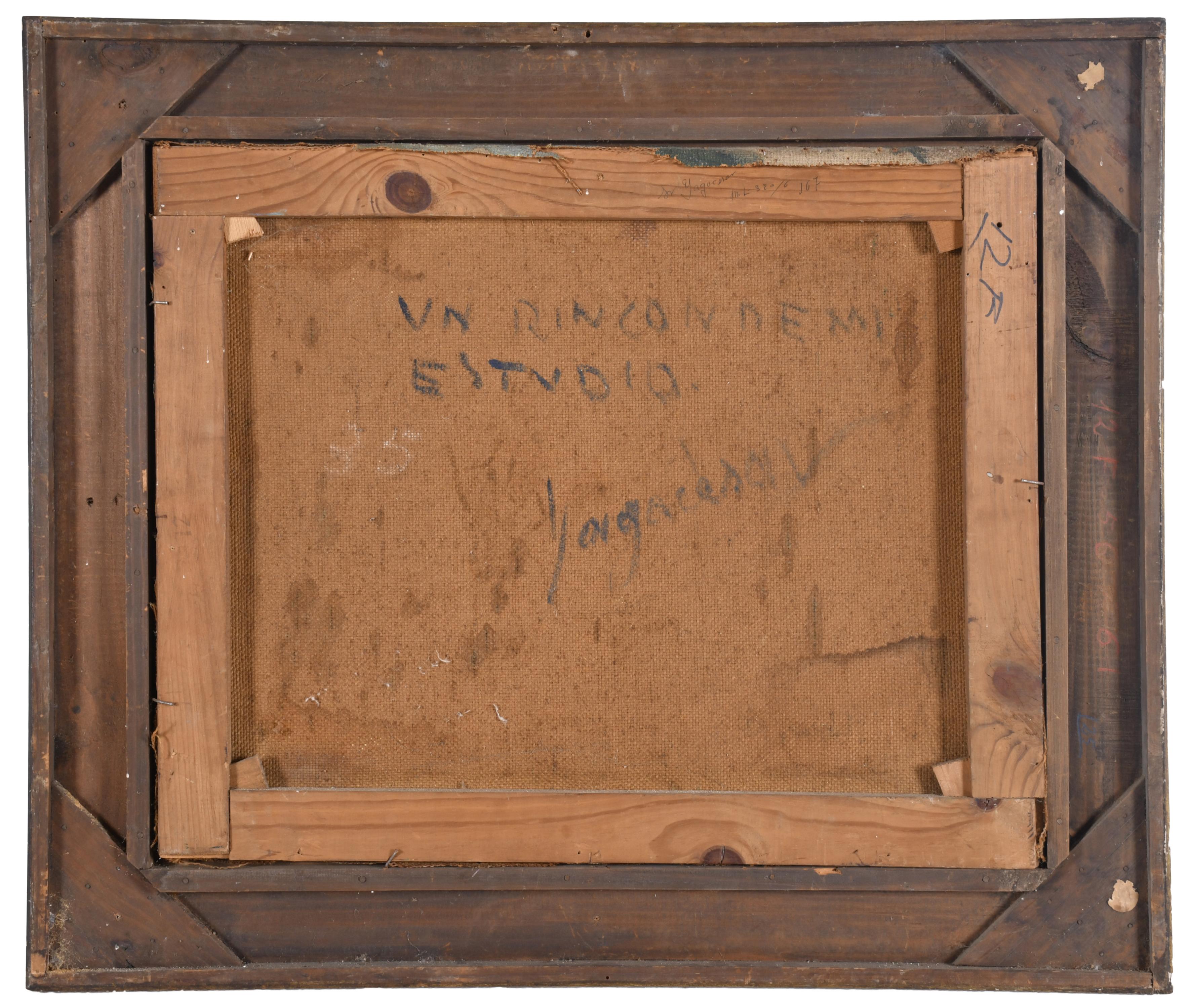 YAGO CESAR (1890-1975).  "Un ricón de mi estudio". 