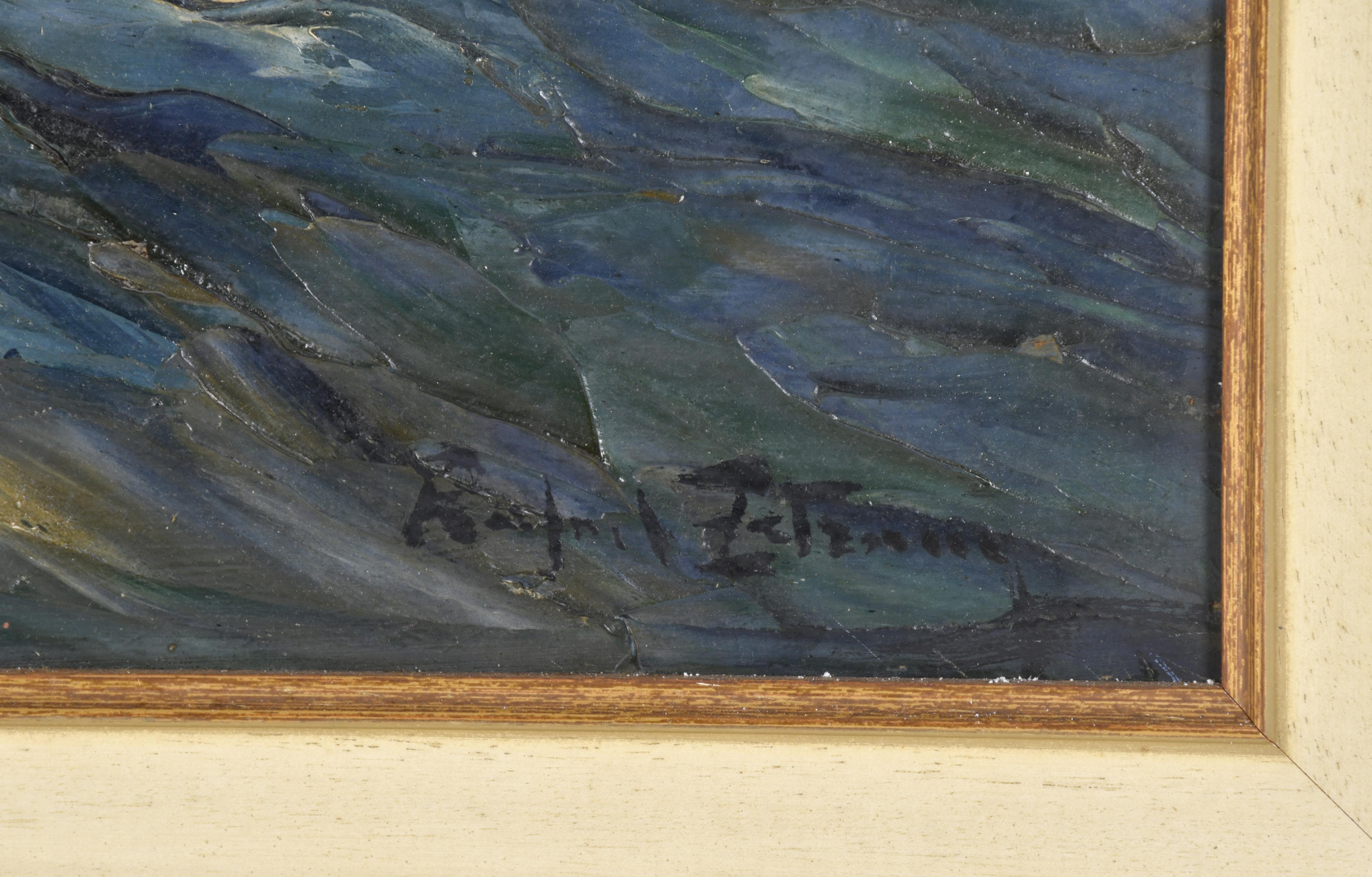 RAFAEL ESTRANY Y ROS (1884-1958). "Pescadores en la barca".