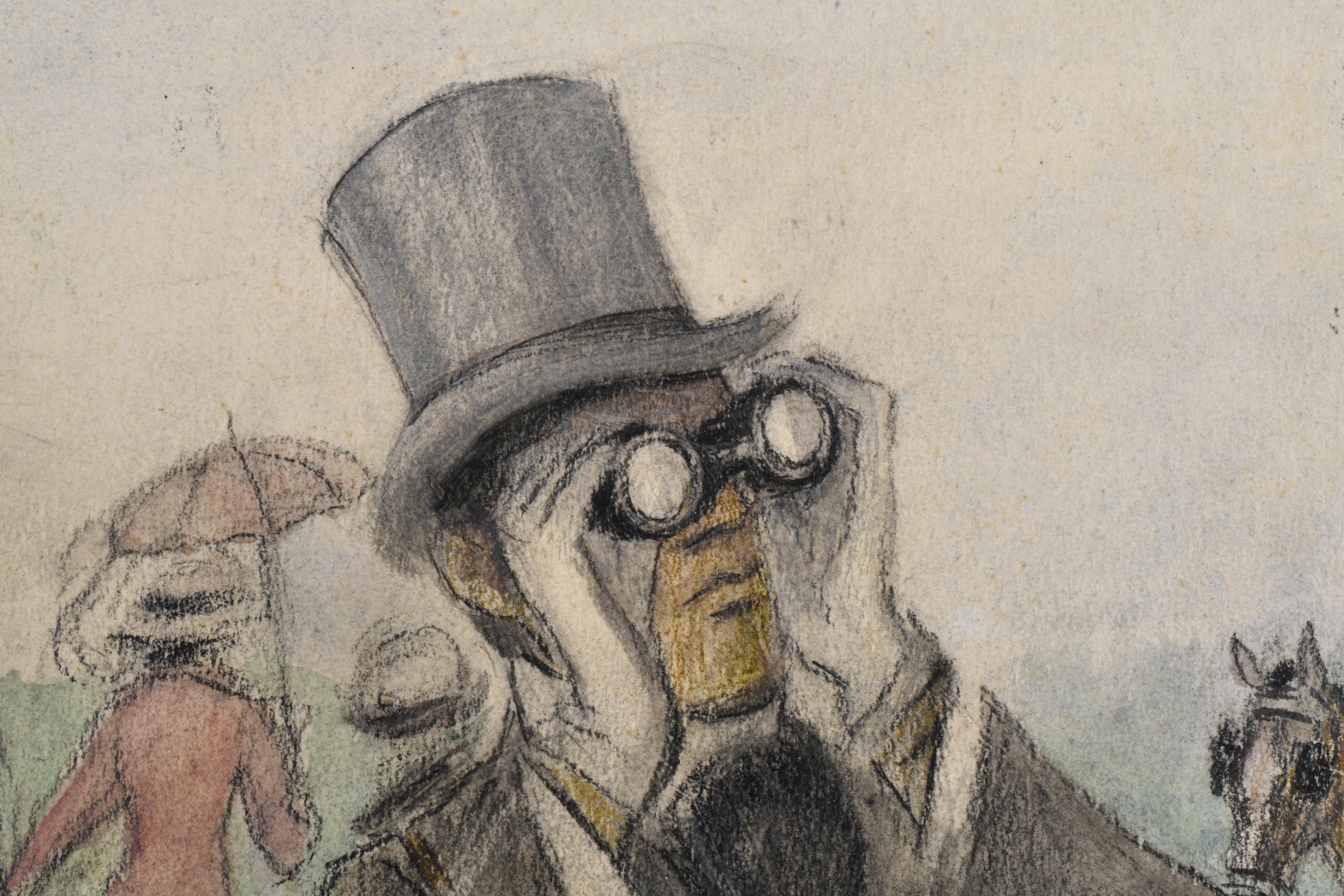 RICARD OPISSO (1880-1966). "Espectadores de la carrera de c