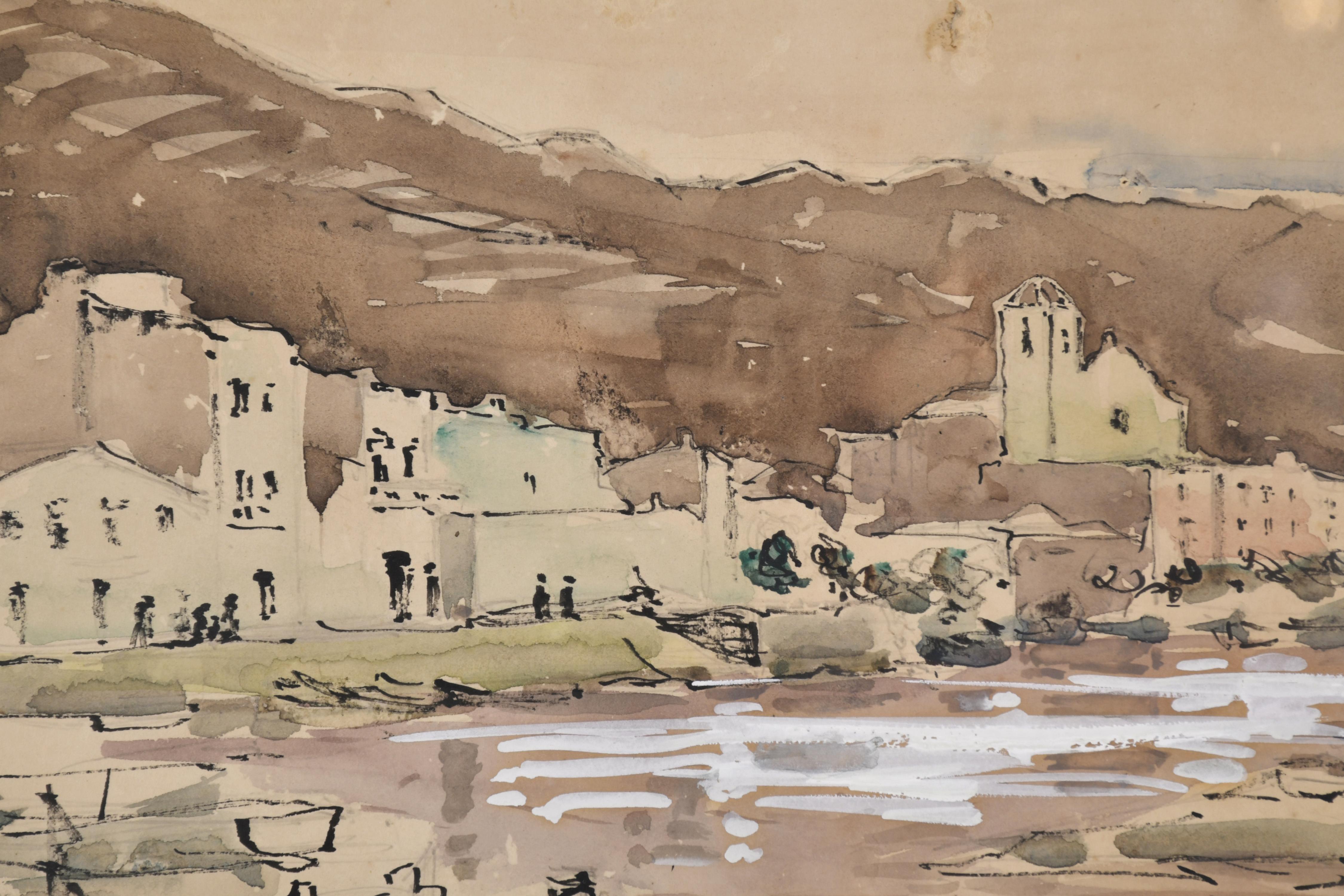 JORDI FREIXAS CORTES (1917-1984) "Cadaqués".