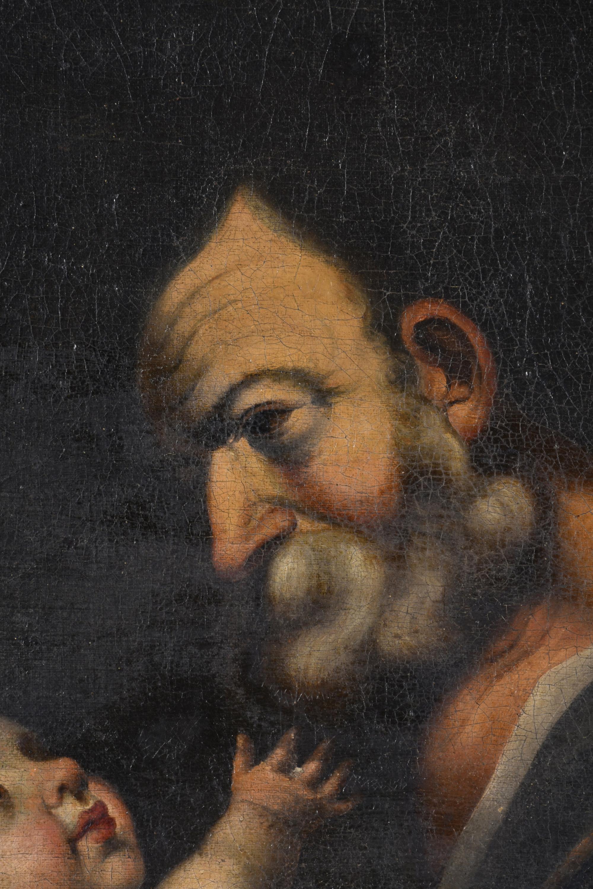 ESCUELA ITALIANA, SIGLO XVIII. "San José y el niño".